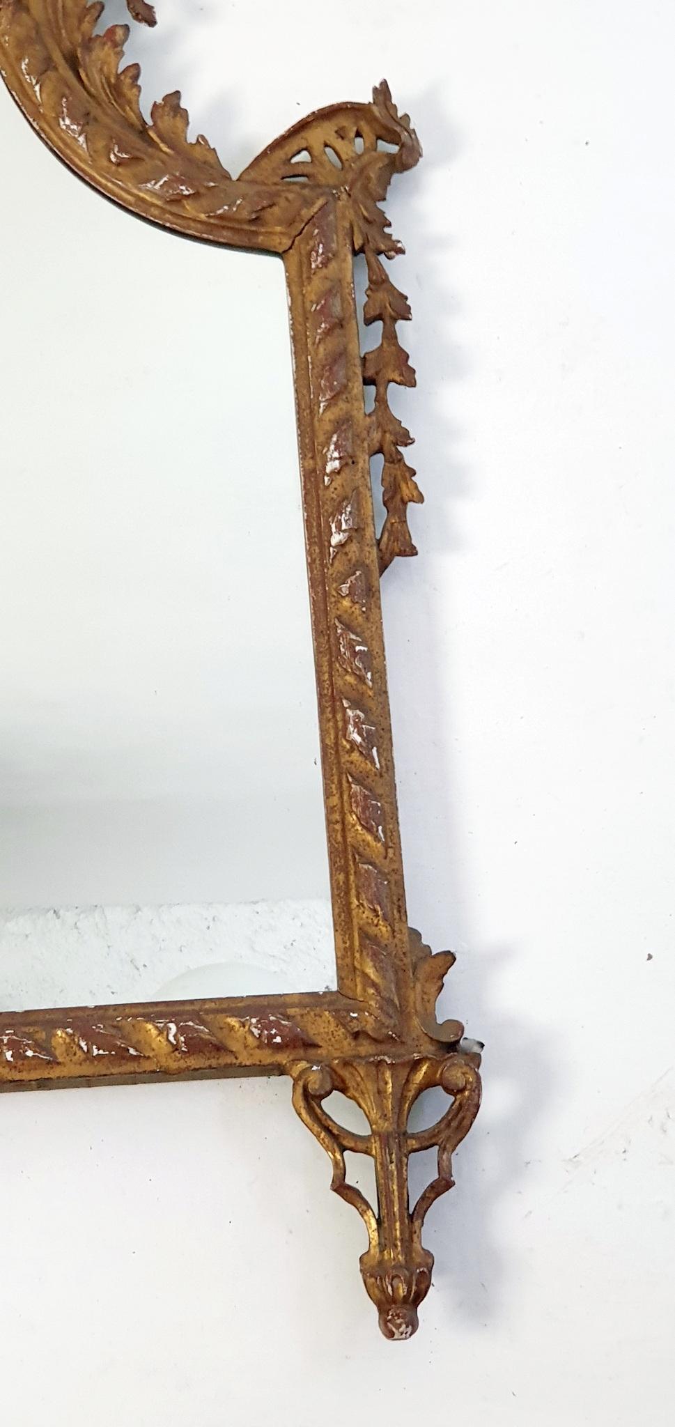 Italian Guilded Mantle Mirror For Sale 7