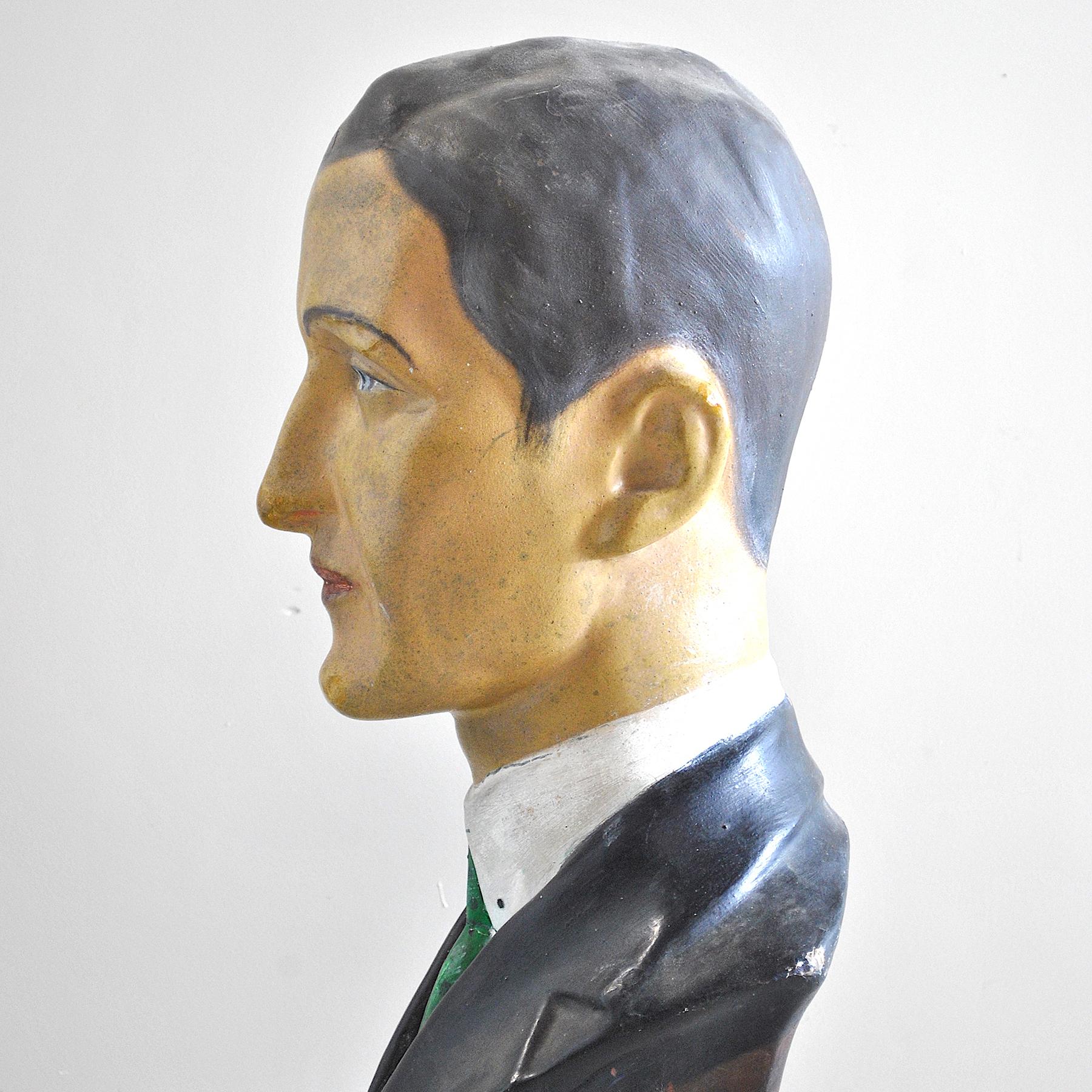 Paper Italian Half-Length Man from the 60s For Sale