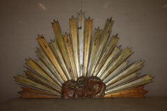 Italian Half Sunburst Plaque