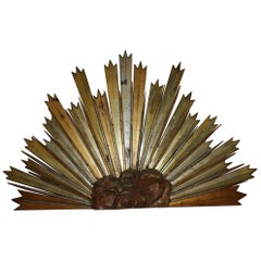 Italian Half Sunburst Plaque