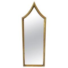 Antique Italian Hall Foyer Wall Mirror with Gold Giltwood Frame