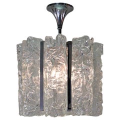 Italian Hand Blow Texture Glass Chandelier