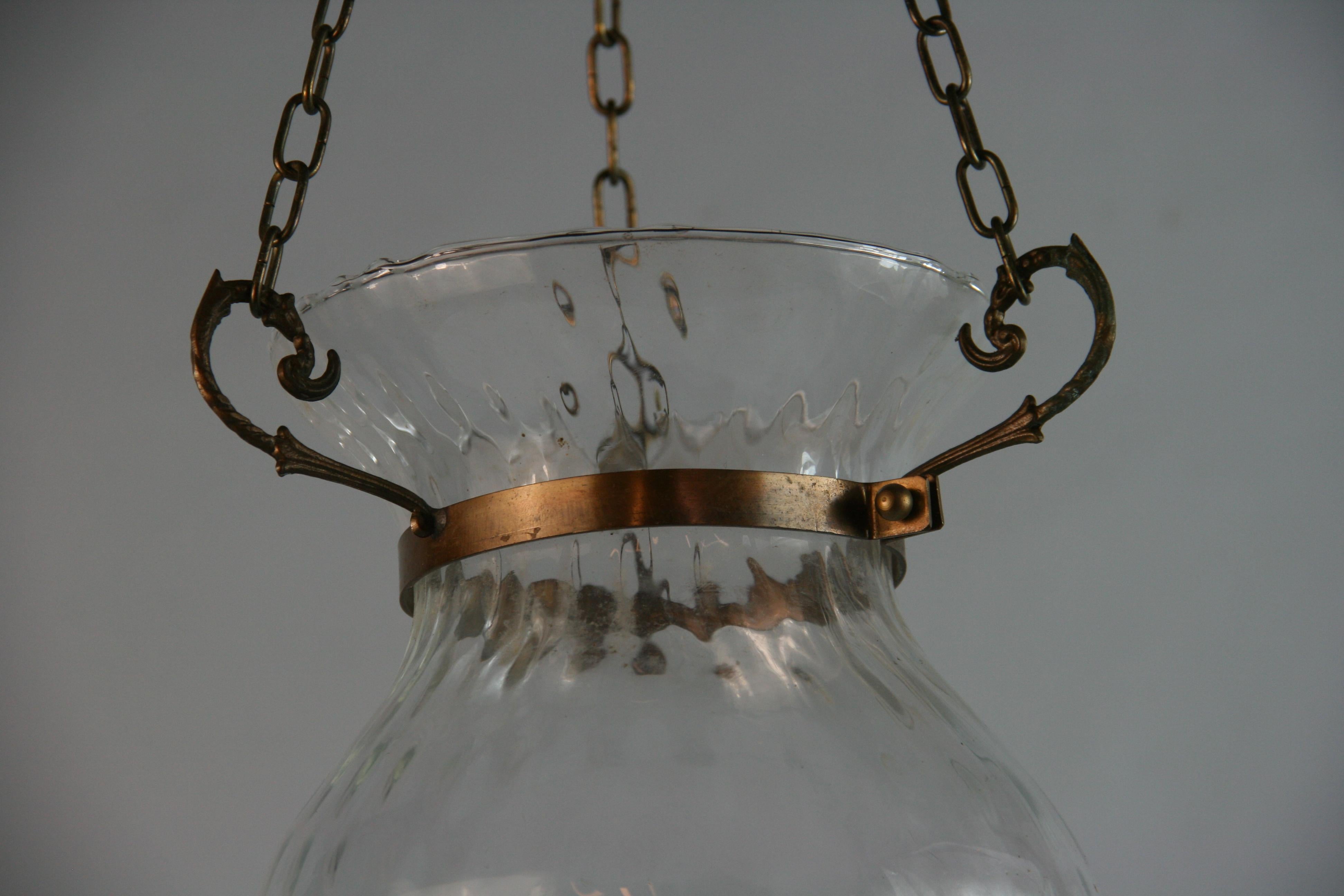 Mid-20th Century Italian Hand Blown Glass Bell Jar For Sale