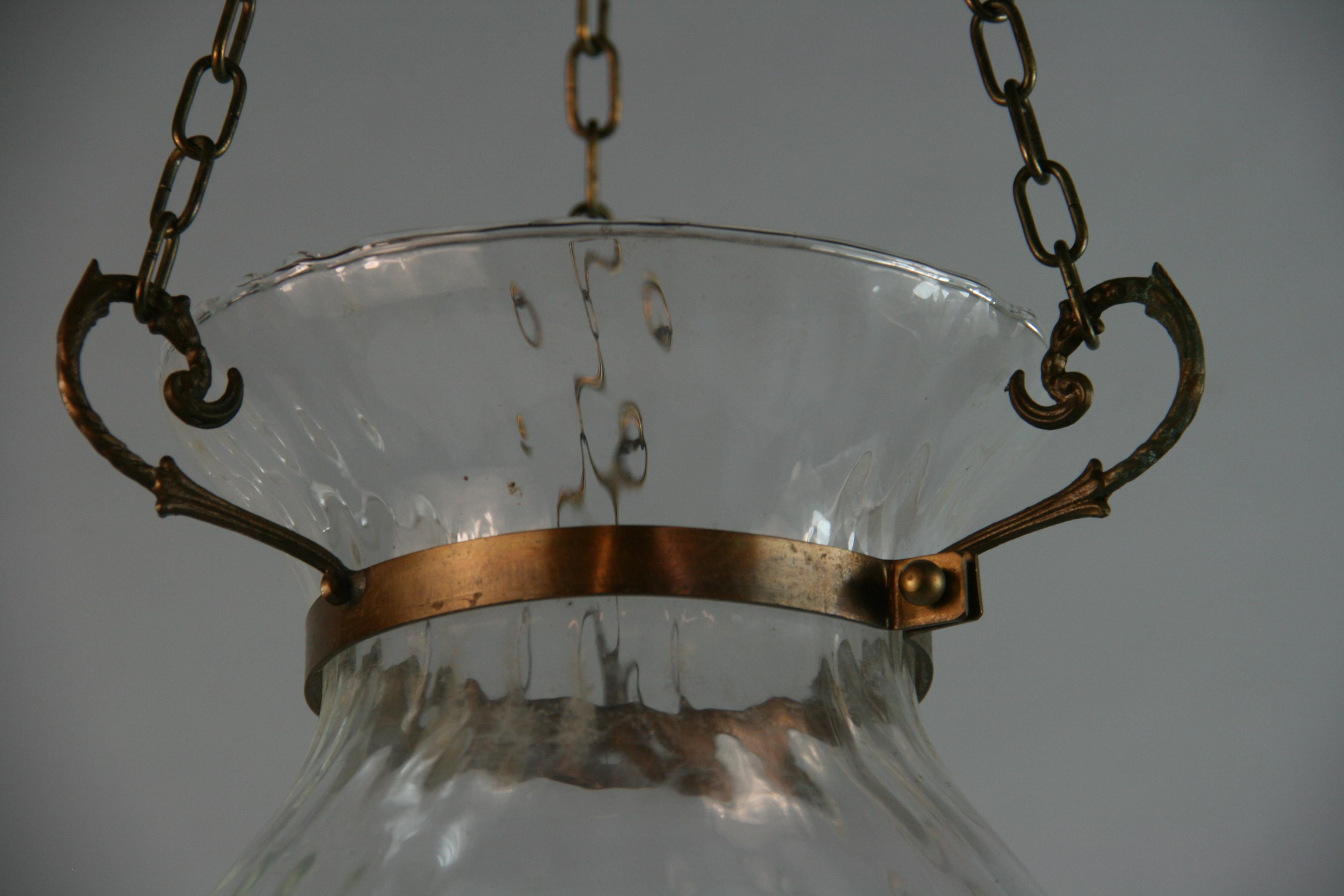 Italian Hand Blown Glass Bell Jar For Sale 3