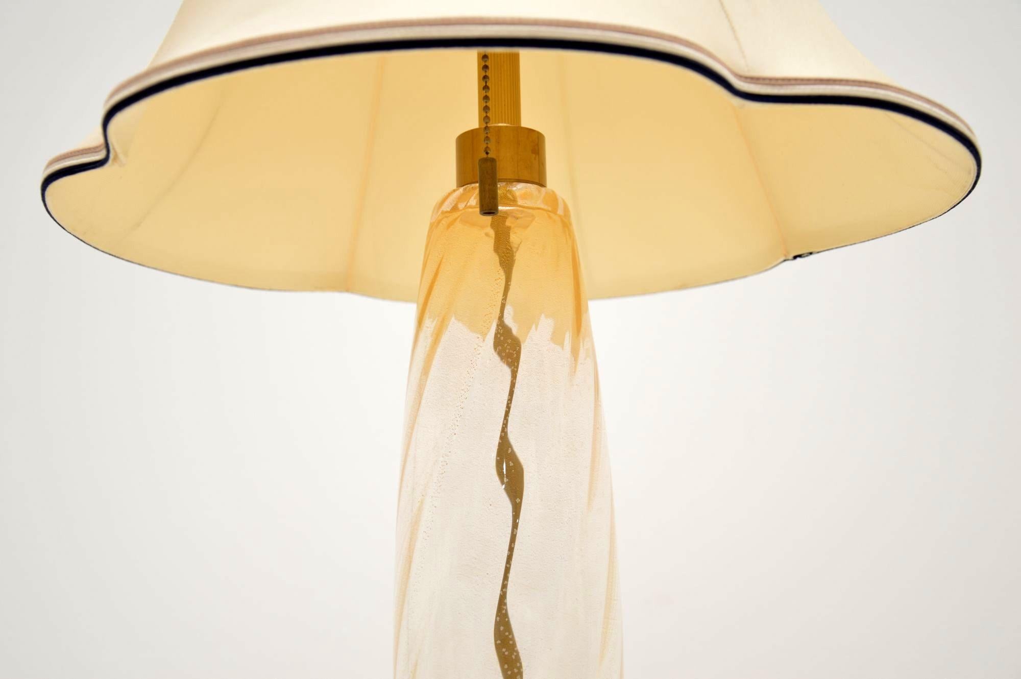 Mid-Century Modern Italian Hand Blown Murano Glass Lamp by John Hutton for Donghia