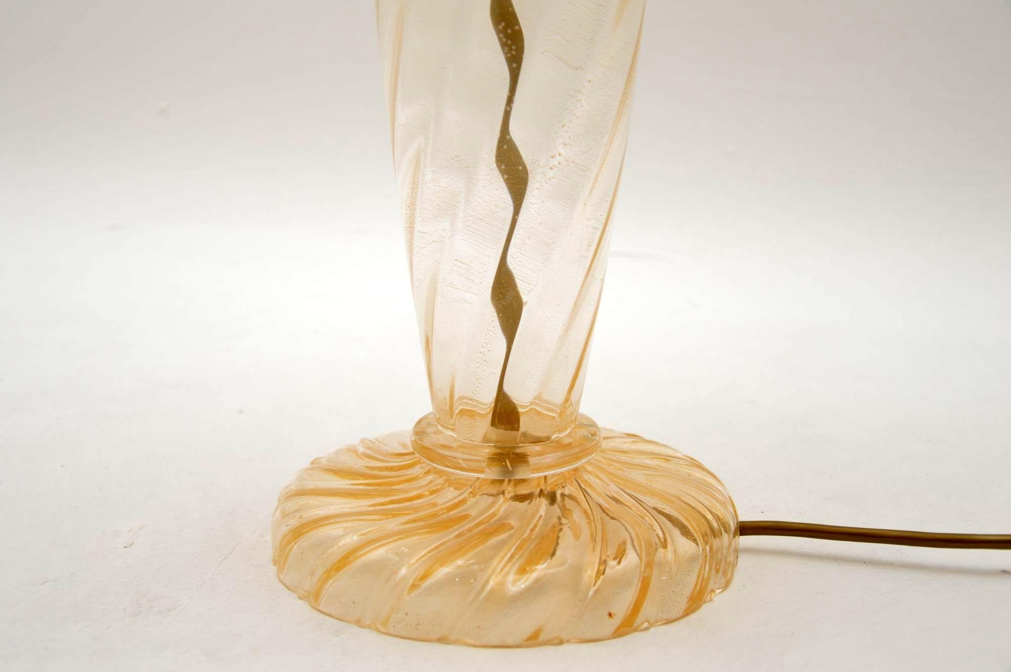 Italian Hand Blown Murano Glass Lamp by John Hutton for Donghia 2