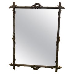 Italian Hand Carved and Gilded with Antique Techniques Glass Mirror