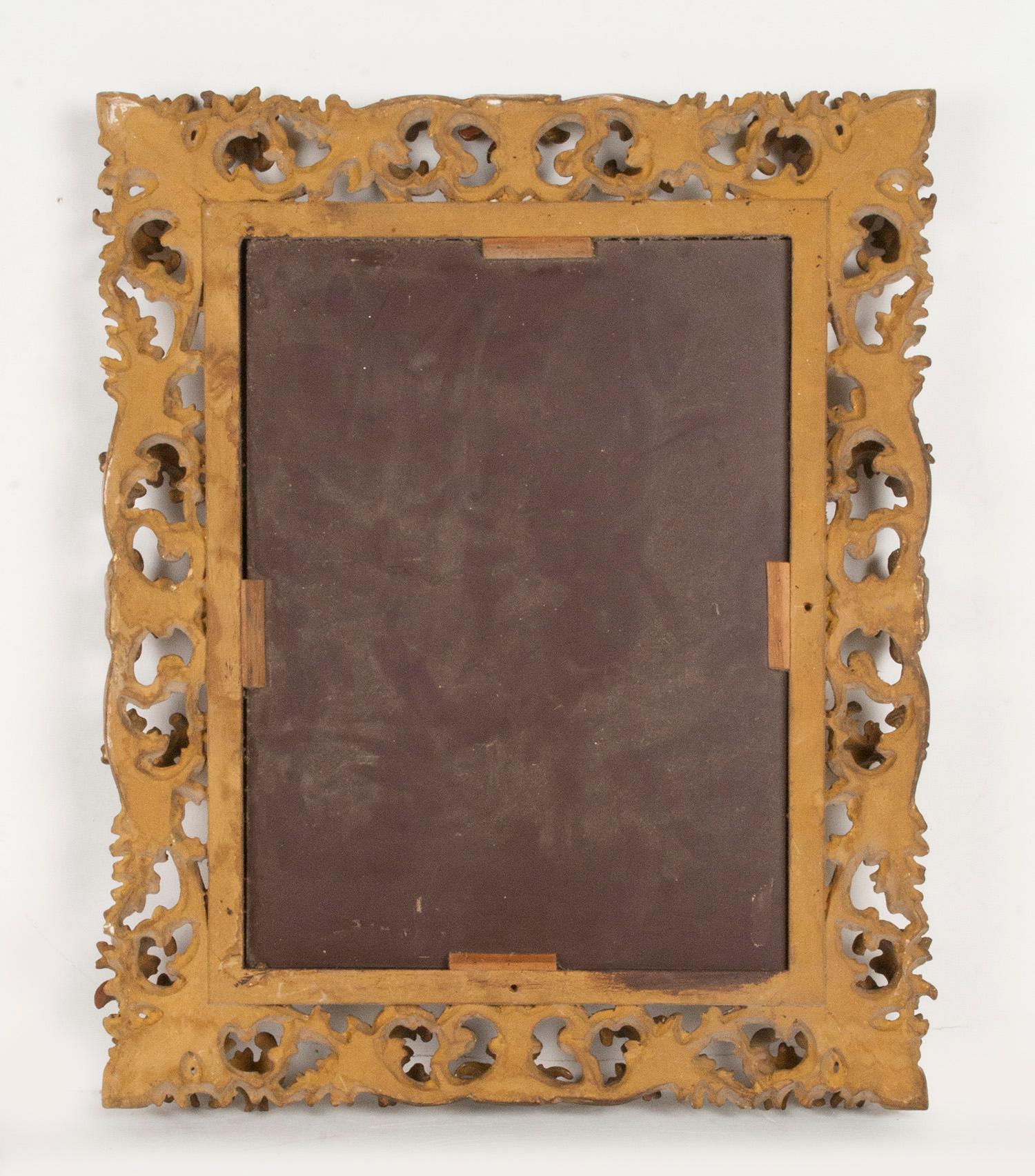Italian Hand Carved and Gold Leaf Gilded Baroque Style Mirror, 1890-1900 For Sale 13