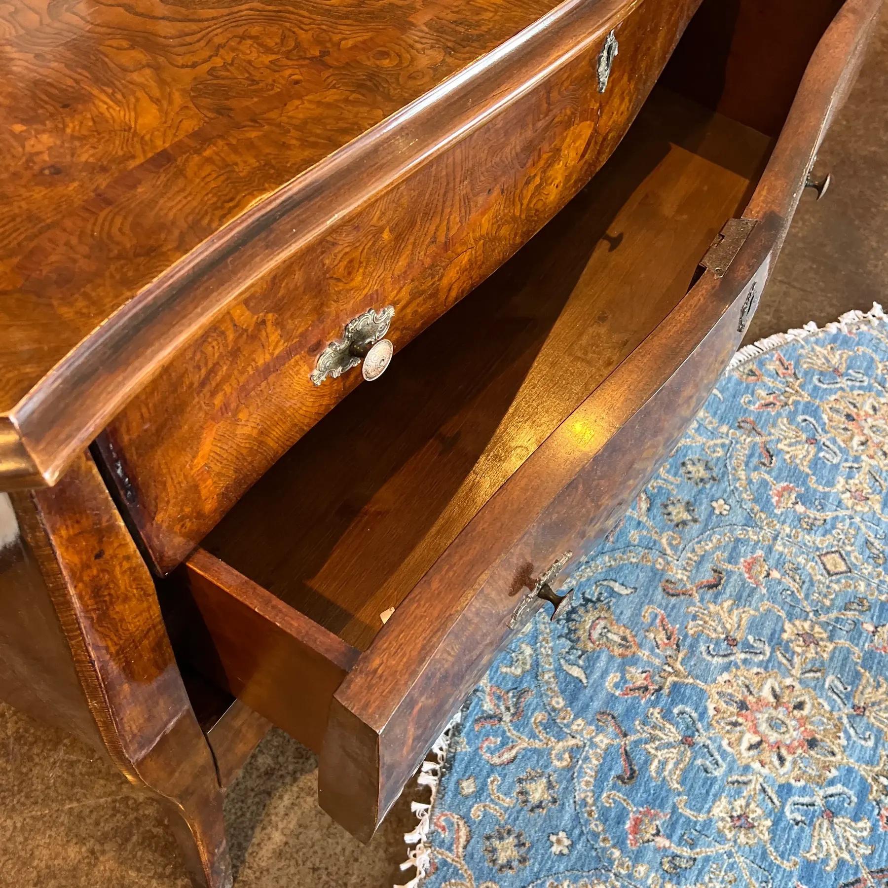 Italian Hand Carved Genoese Baroque Style Commode / Chest of Drawers For Sale 3