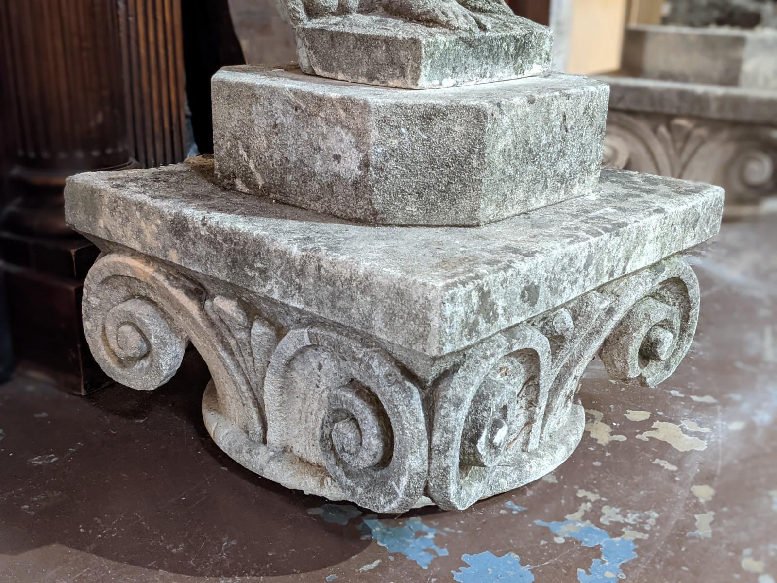 Italian Hand Carved Limestone Statue 3