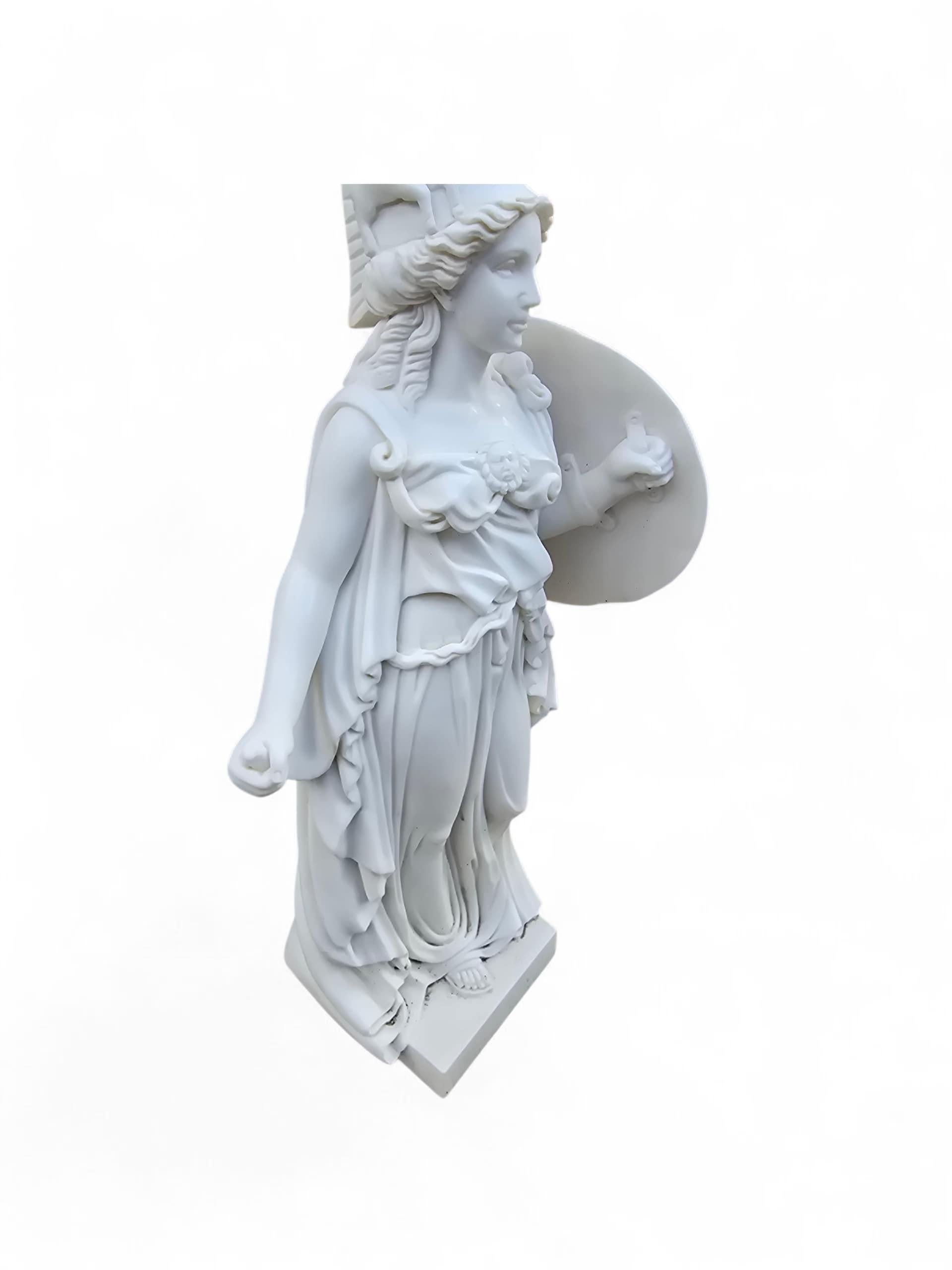 Escultura italiana de Atenea Minerva tallada a mano en mármol, Siglo XX en venta 4