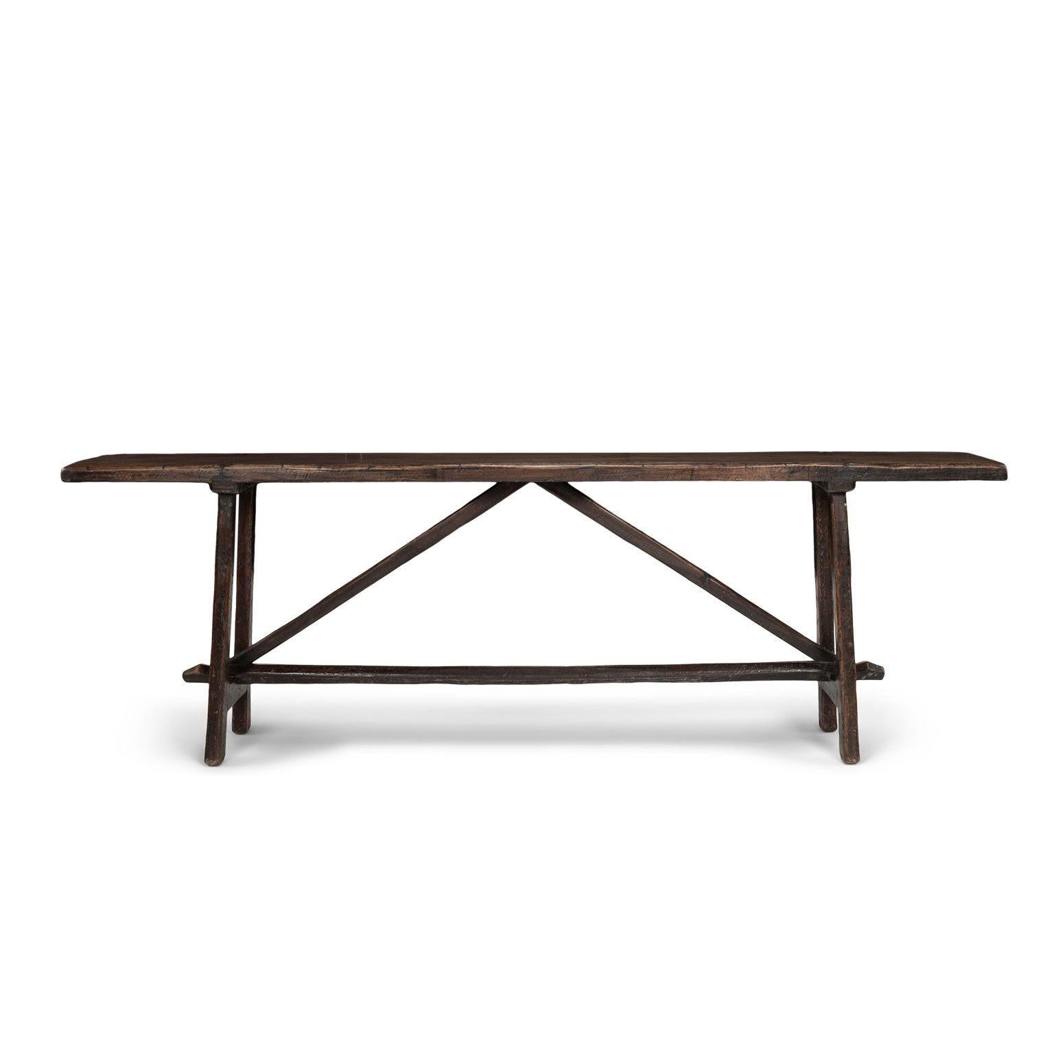 Italian Hand-Carved Walnut Console For Sale 6