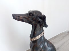 Italian Hand-Carved Wooden Dog, 1950s