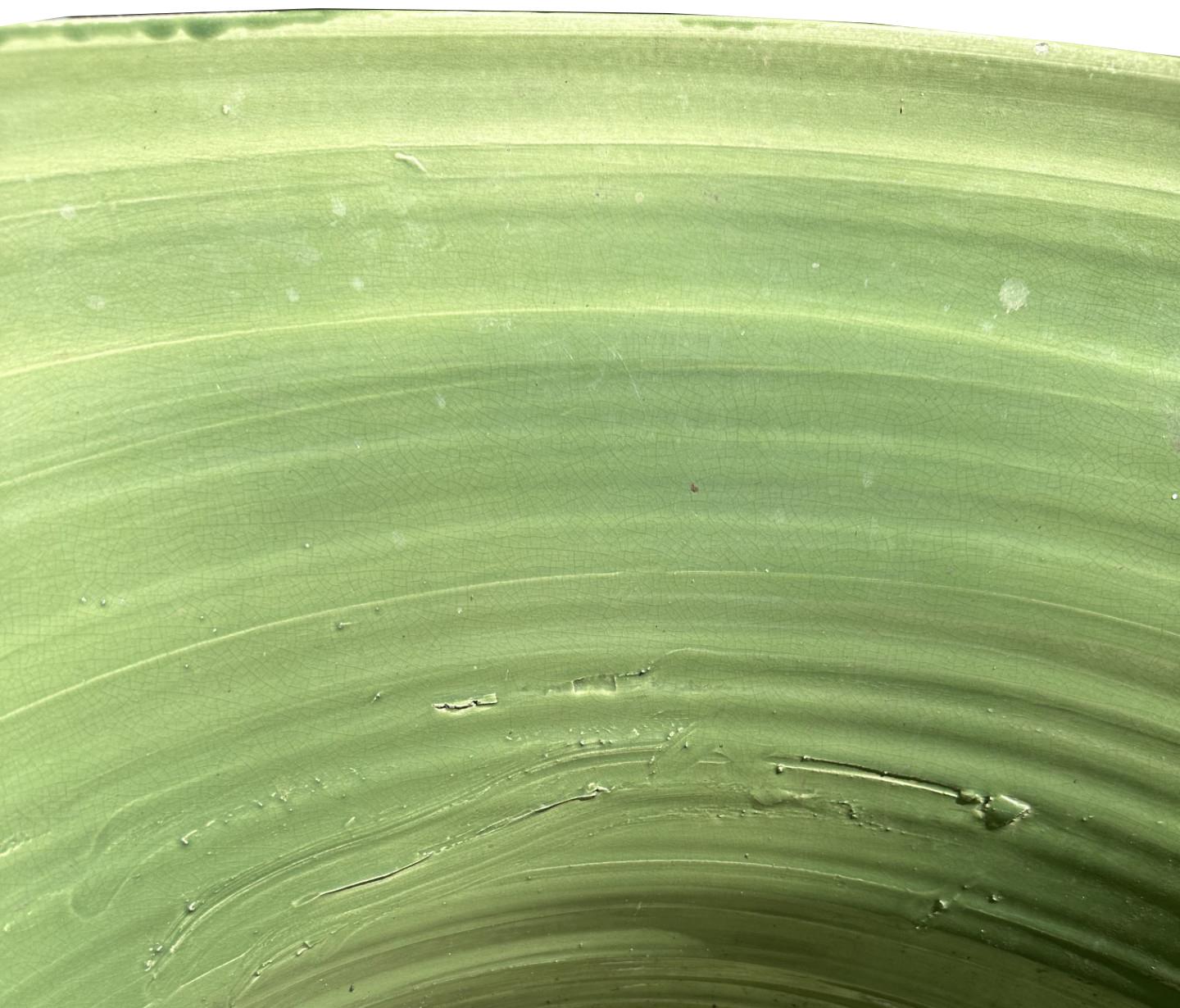 Jardinera italiana de cerámica esmaltada a mano con motivo de uvas y cuerda y flor de lis Siglo XXI y contemporáneo en venta