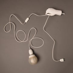 Italian Wall Lamp 'I Light Up' by Antartidee, Alabaster & Plastic