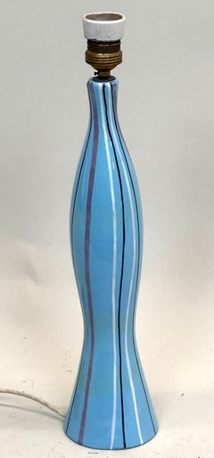 Italienische handbemalte Skulptur/Tischlampe von Otello Rosa & San Polo Venezia, 1950