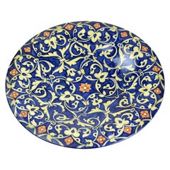 Italian Hand Painted Centerpiece Dish, 1930-1940
