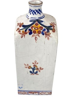 Italian Hand-Painted Ceramic Bottle Vintage Apothecary Decor Collectible