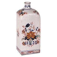 Italian Hand-Painted Ceramic Bottle Vintage Apothecary Decor Collectible