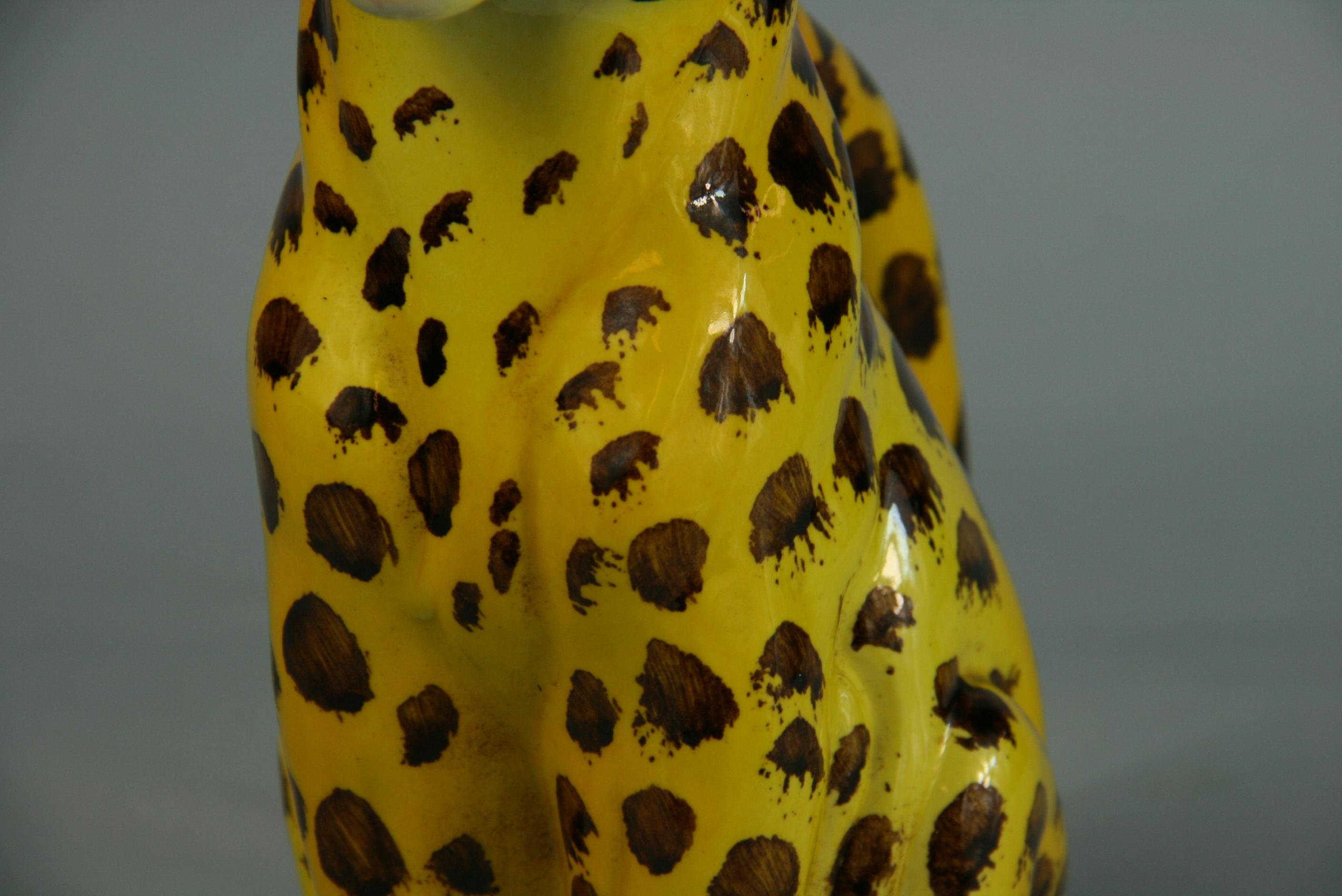italian ceramic cheetah
