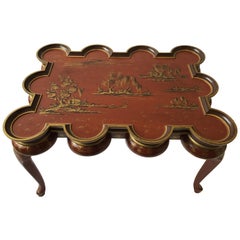 Italian Hand Painted Chinoiserie Coffee Table