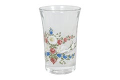 Italian Hand Painted Floral Shot Glasses, Set of 4