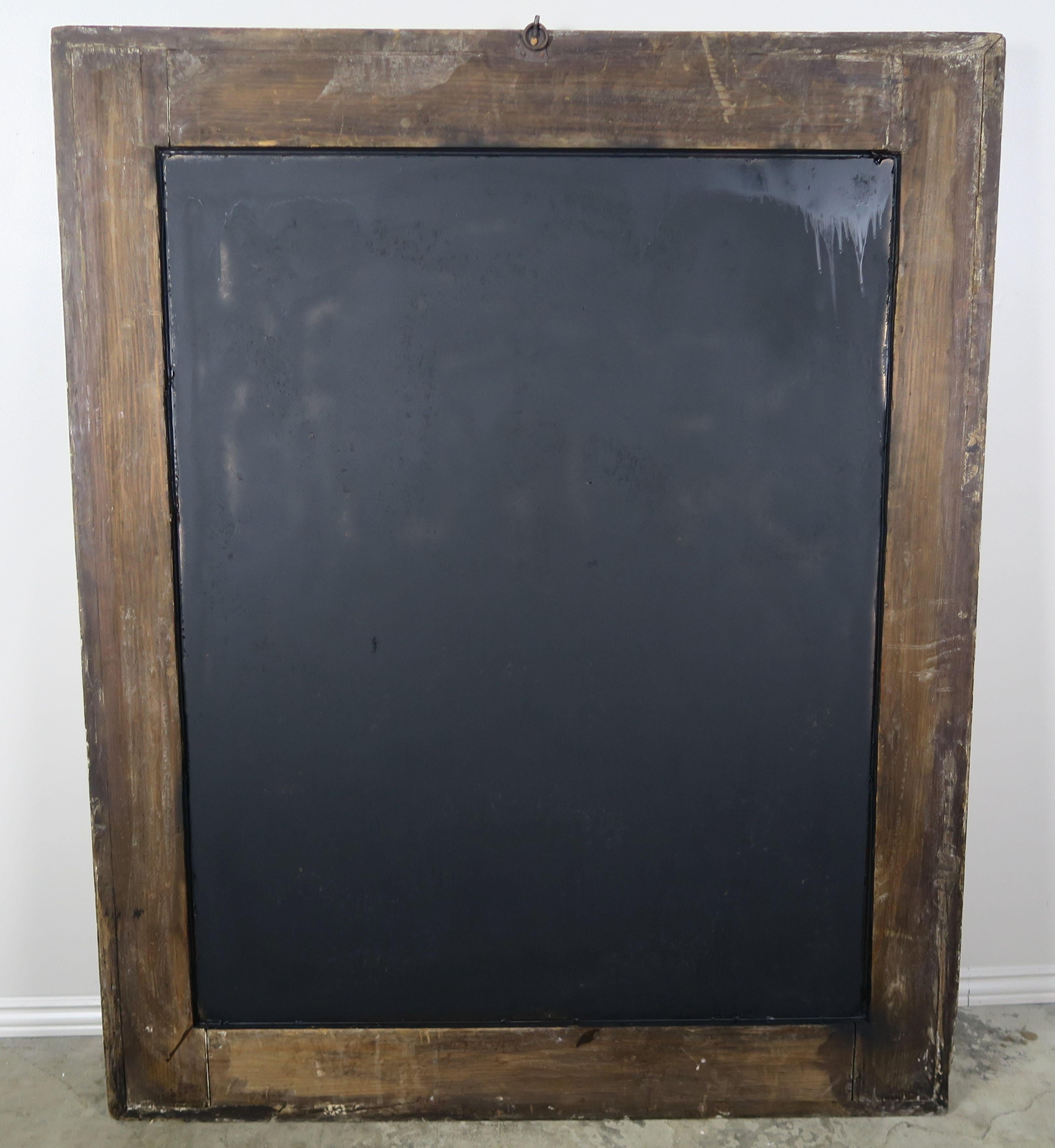 Italian Hand Painted Frame with Lightly Distressed Mirror Inset 3