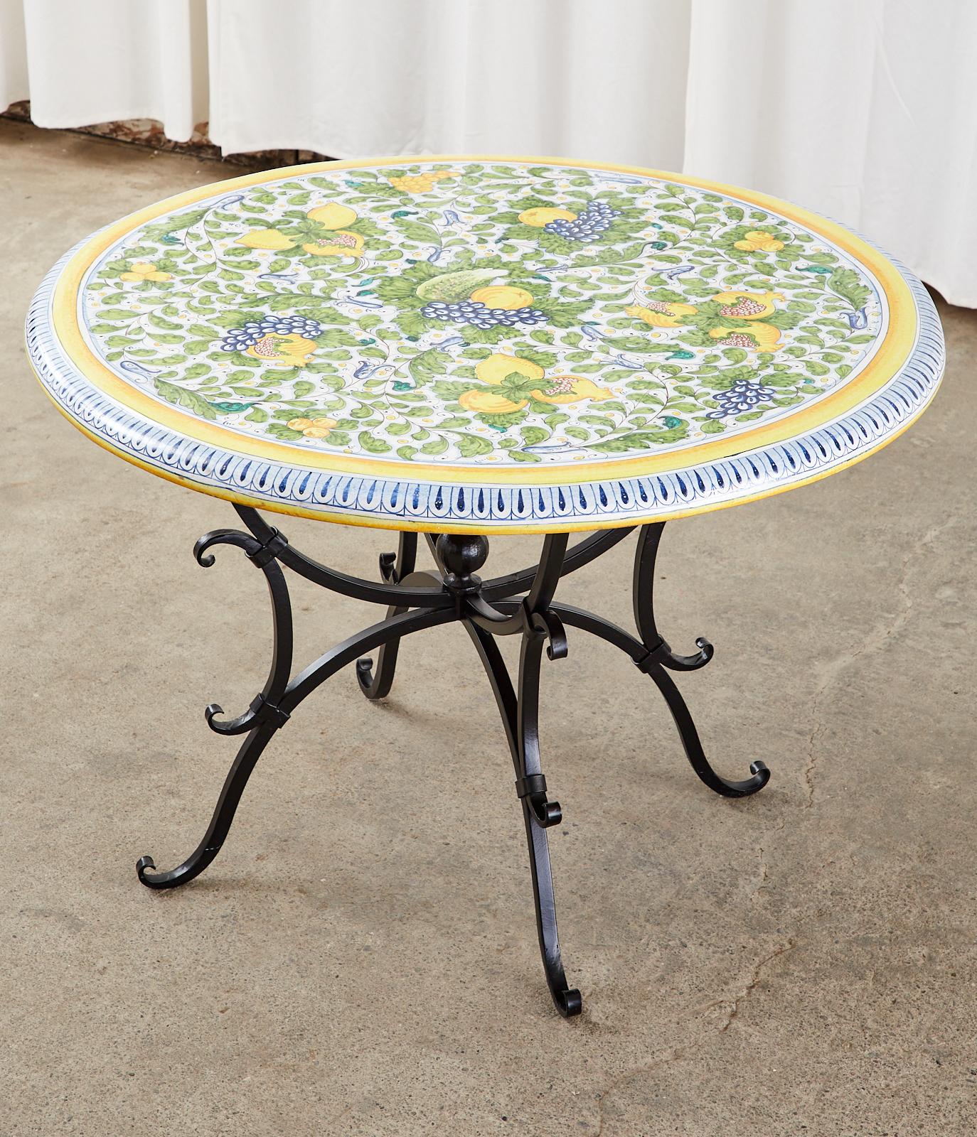 italian ceramic table