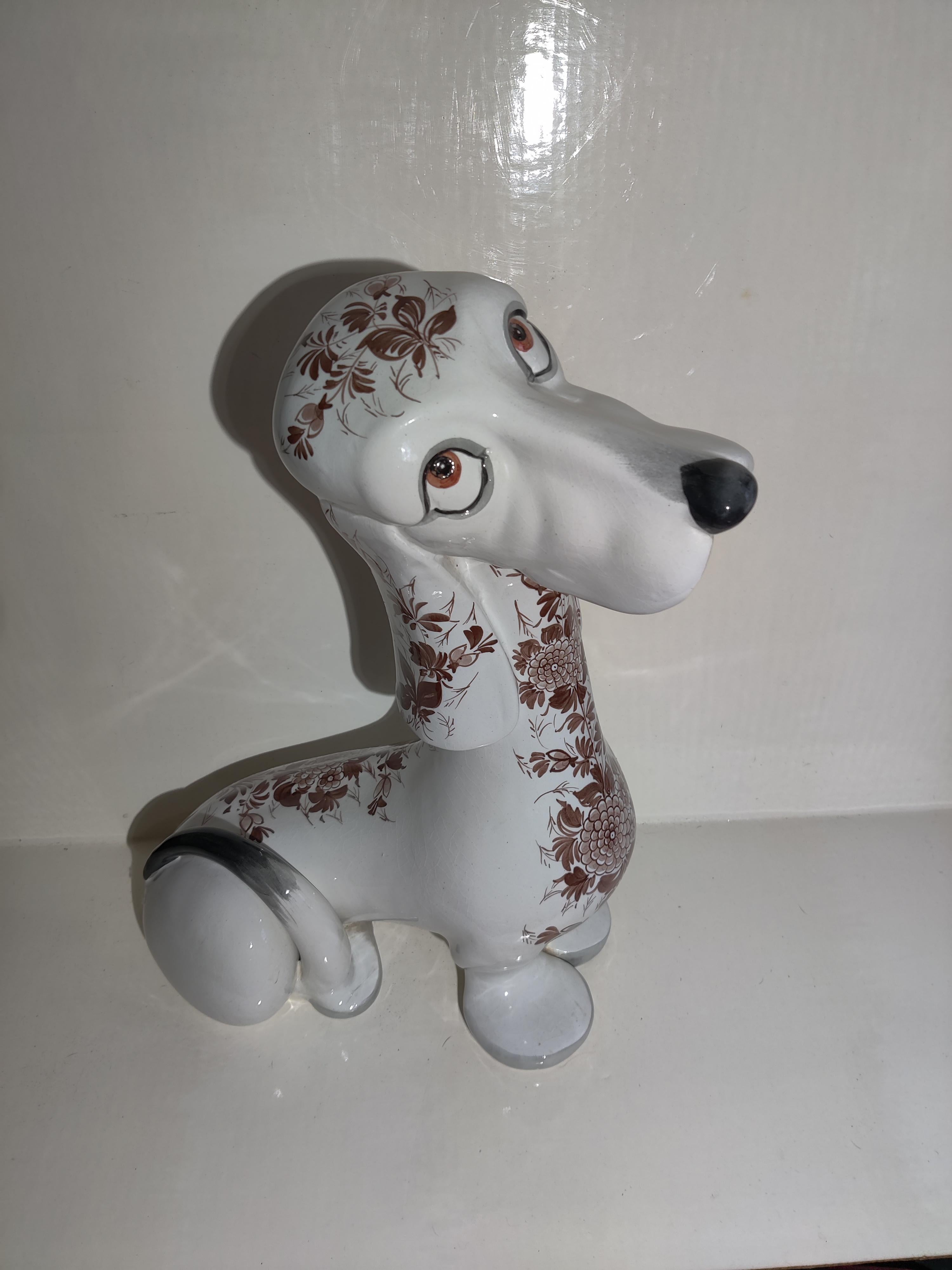 Italian Hand-Painted Life-size Dog For Sale 5