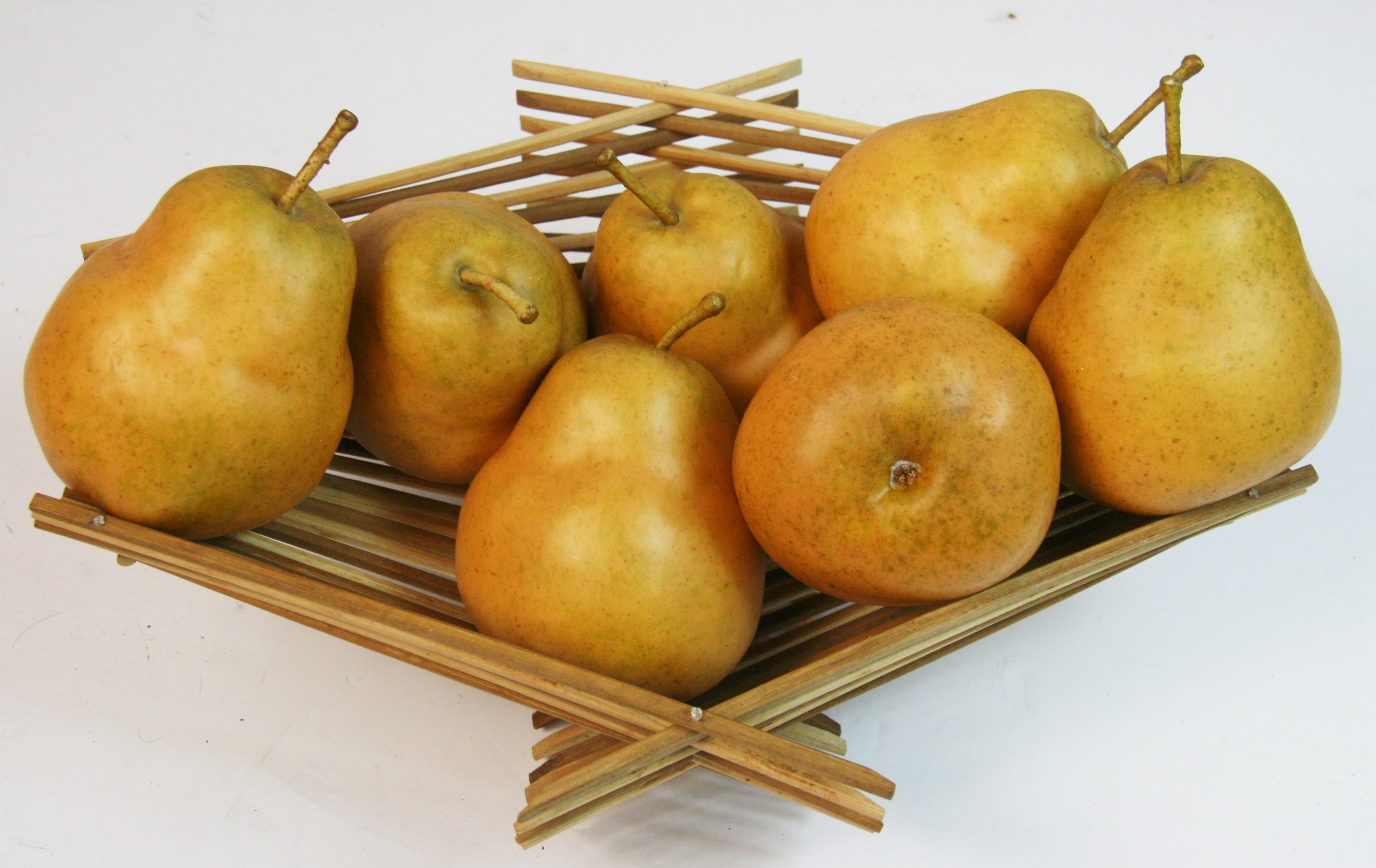 Hand-Painted Italian Hand Painted Pairs set in A Foldible Basket For Sale