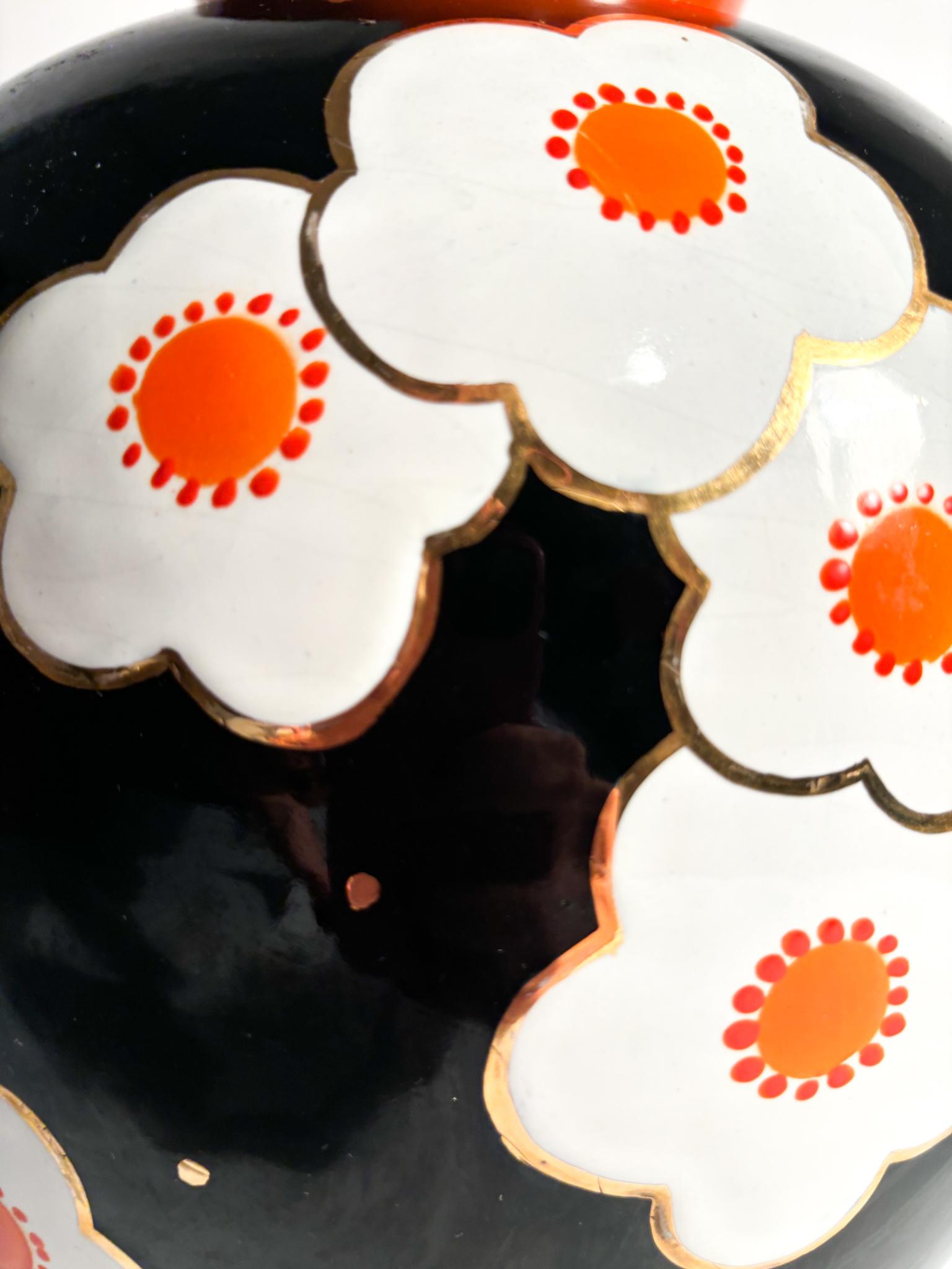 Mid-Century Modern Italian Hand-Painted Perugia Ceramic Vase from the 1950s