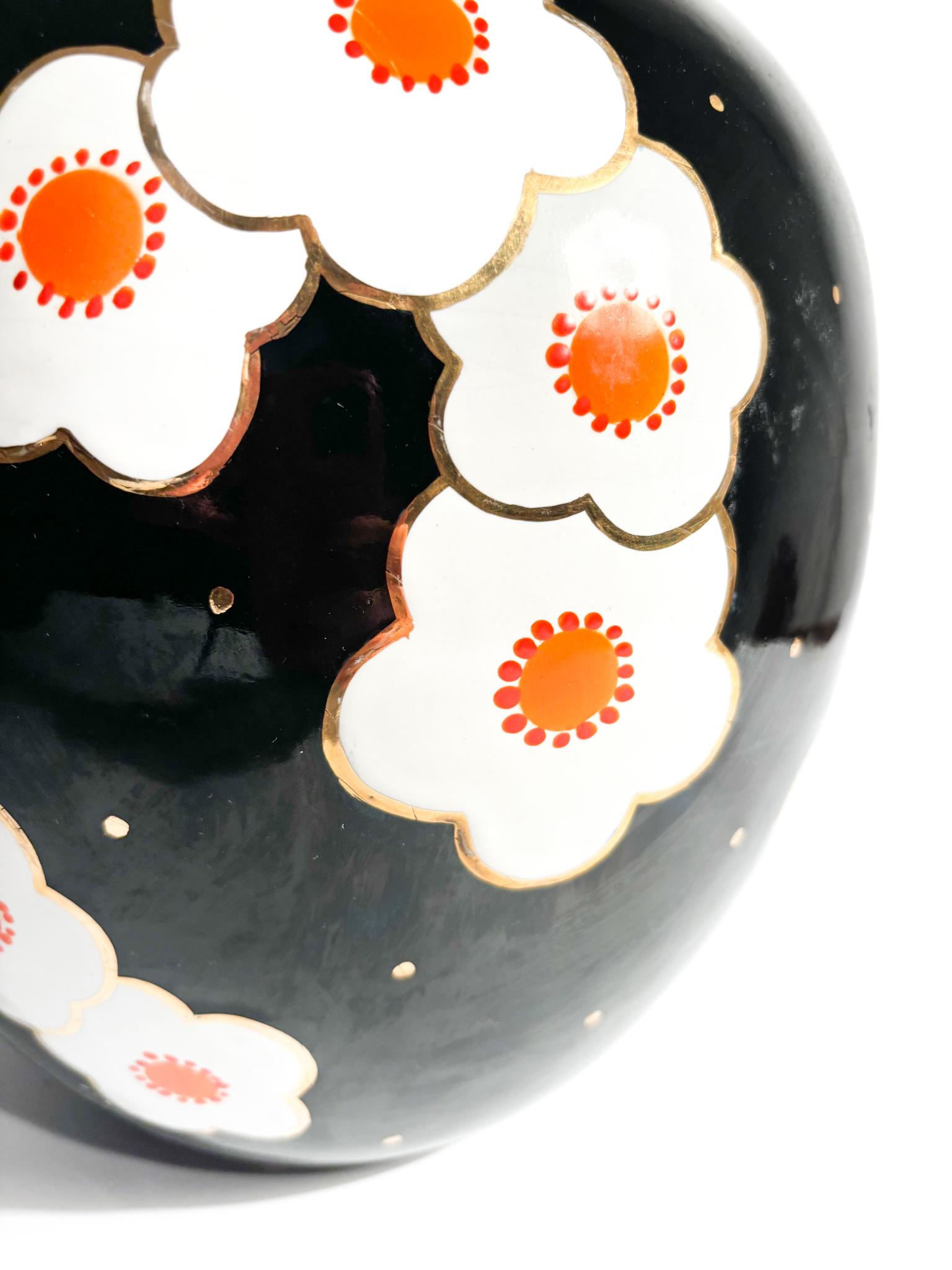 Italian Hand-Painted Perugia Ceramic Vase from the 1950s 3