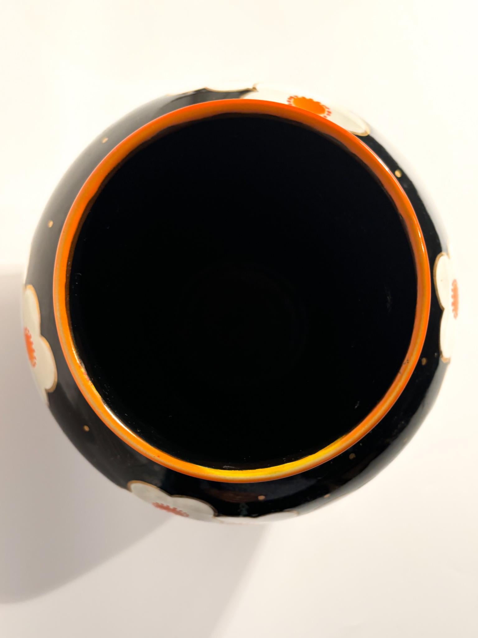 Italian Hand-Painted Perugia Ceramic Vase from the 1950s 4