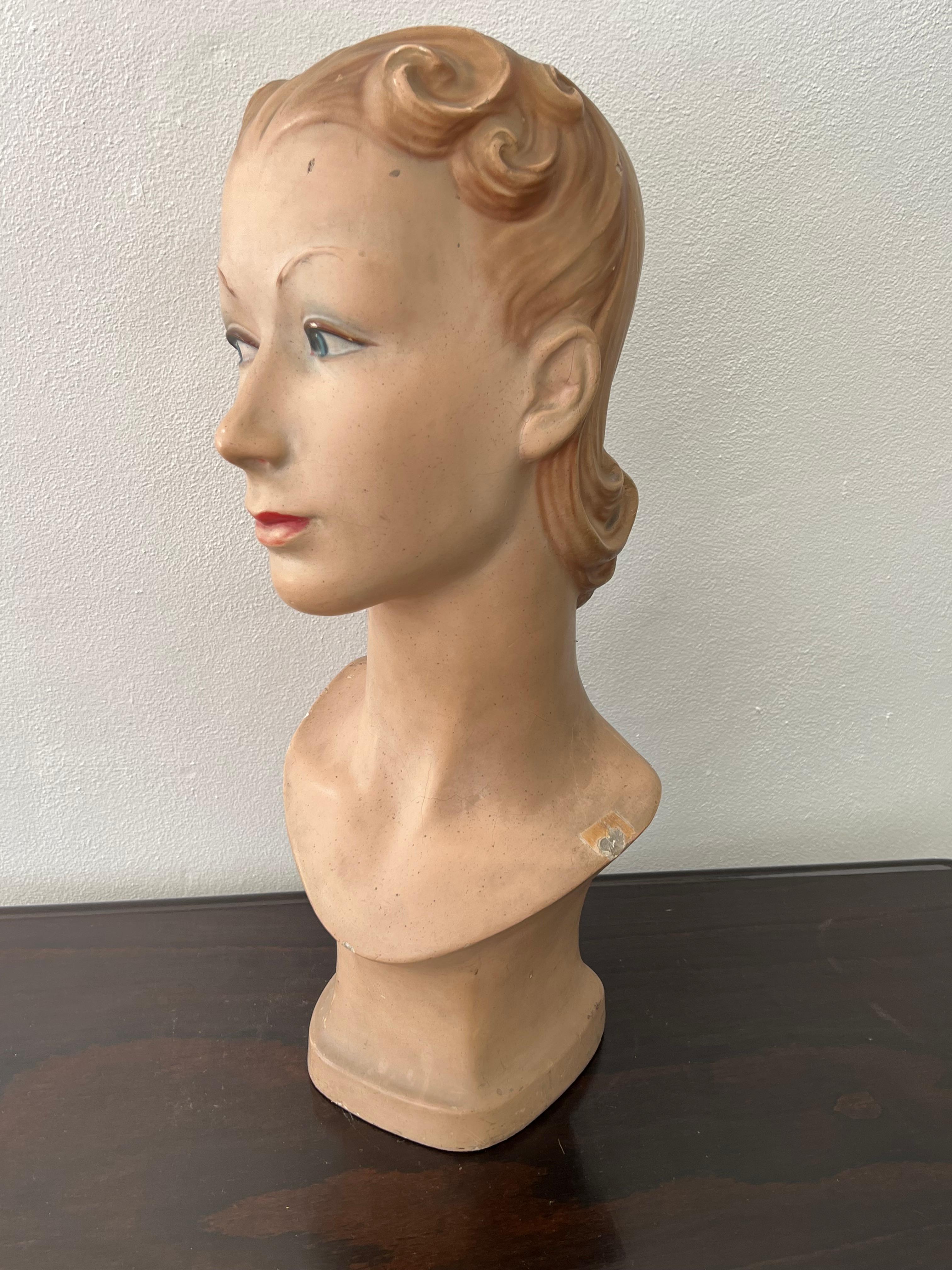 1920s mannequin head