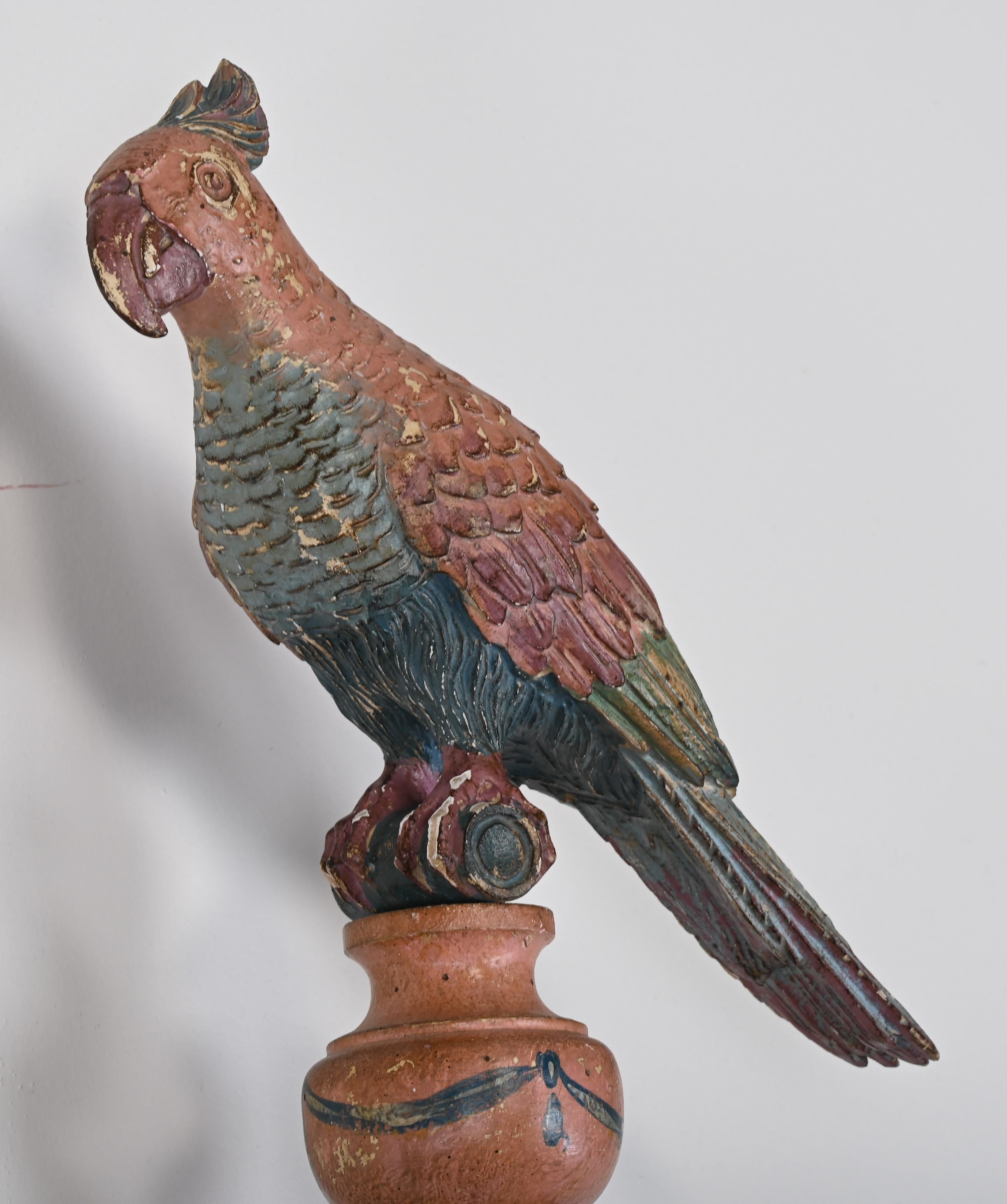 Italian Hand Painted Poster Bed by Patina Furniture Company, 1980s at