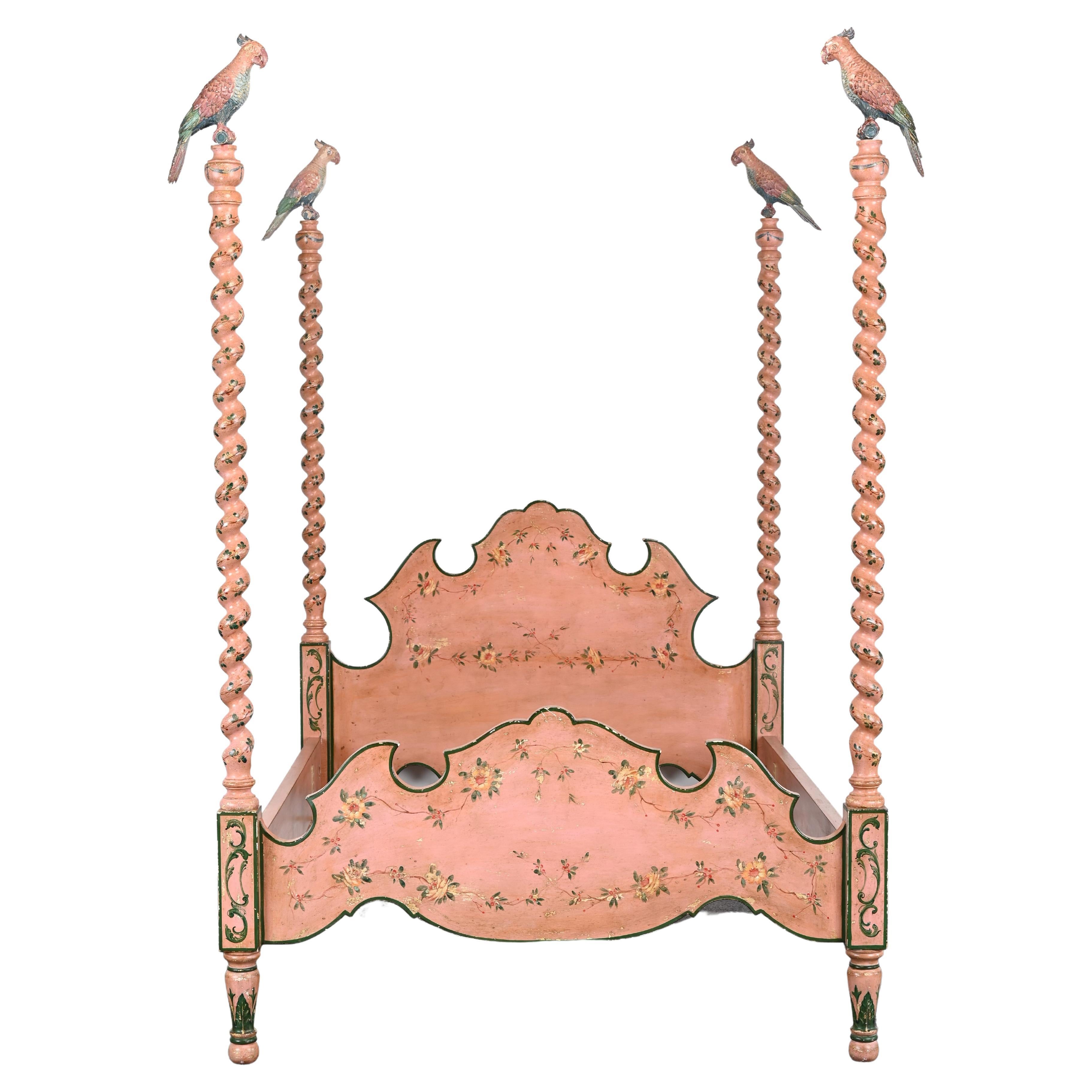 Italian HandPainted Bed Frame at 1stDibs