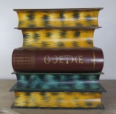 Italian Hand Painted "Stack of Books" Box Table