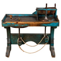 Antique Italian Hand Powered Jewelers Table