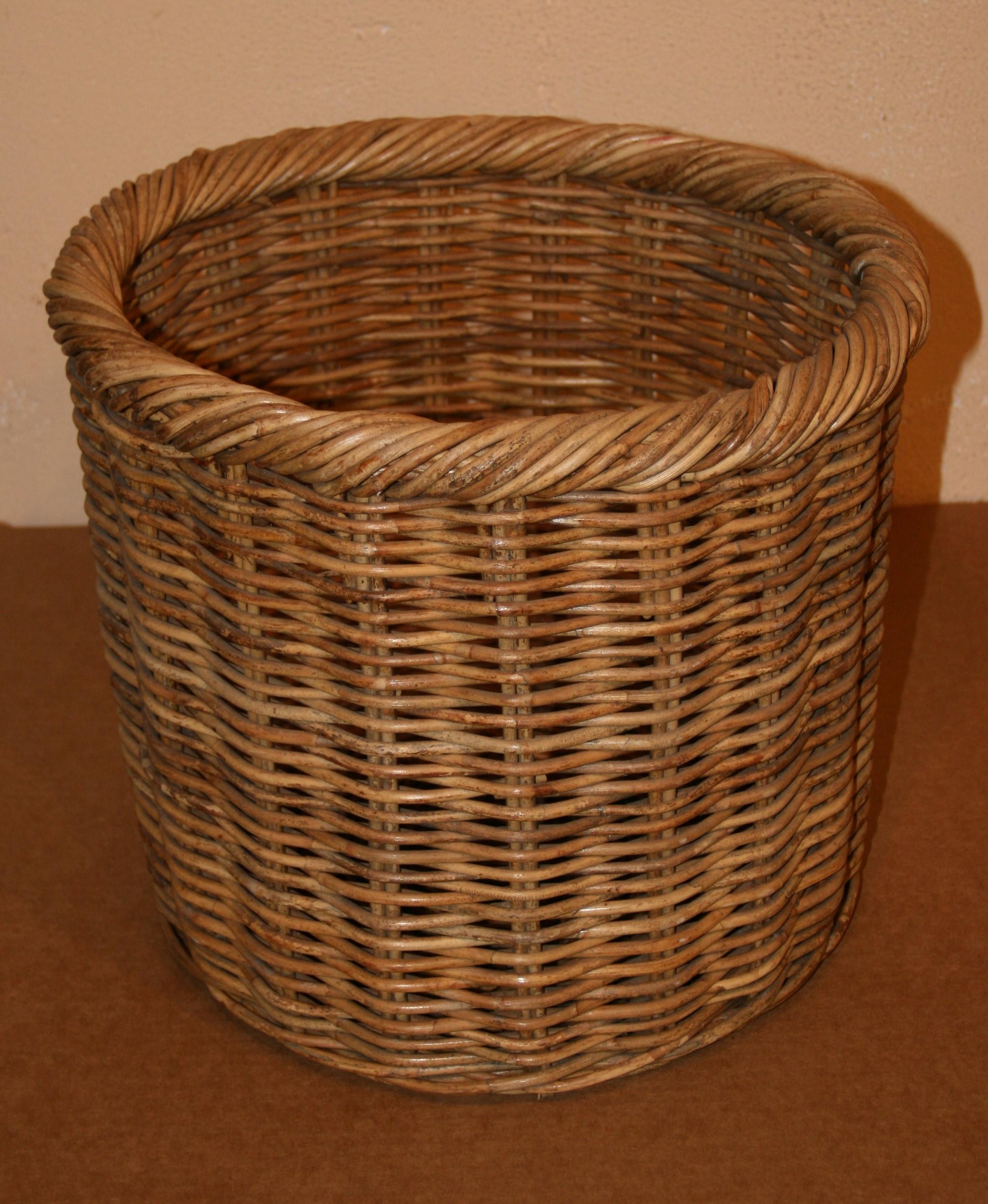 3-989 Italian hand grafted willow plant holder/waste basket.