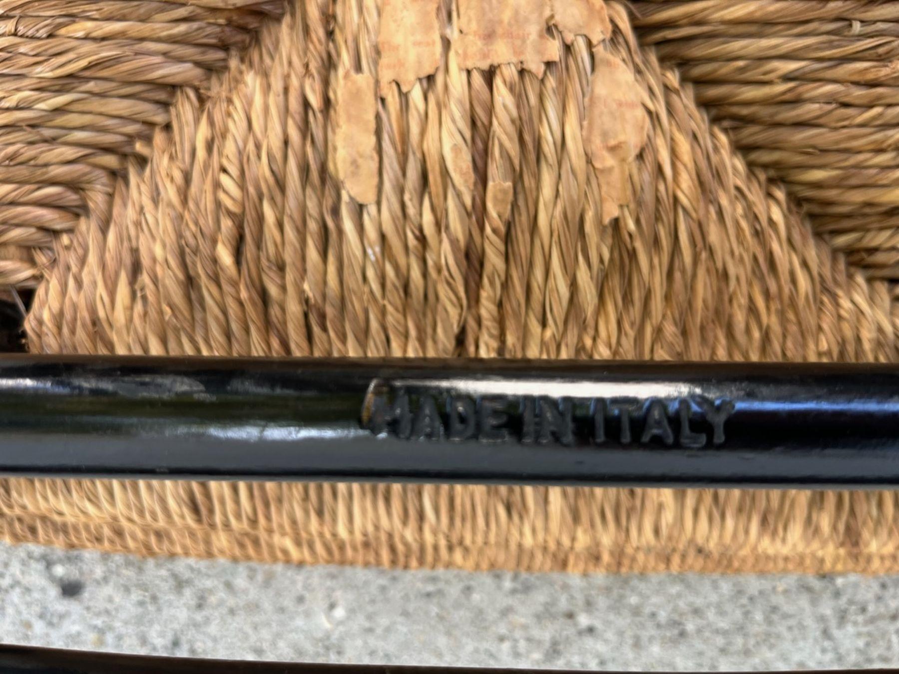 Mesas nido italianas tejidas a mano con tablilla-3 Madera en venta
