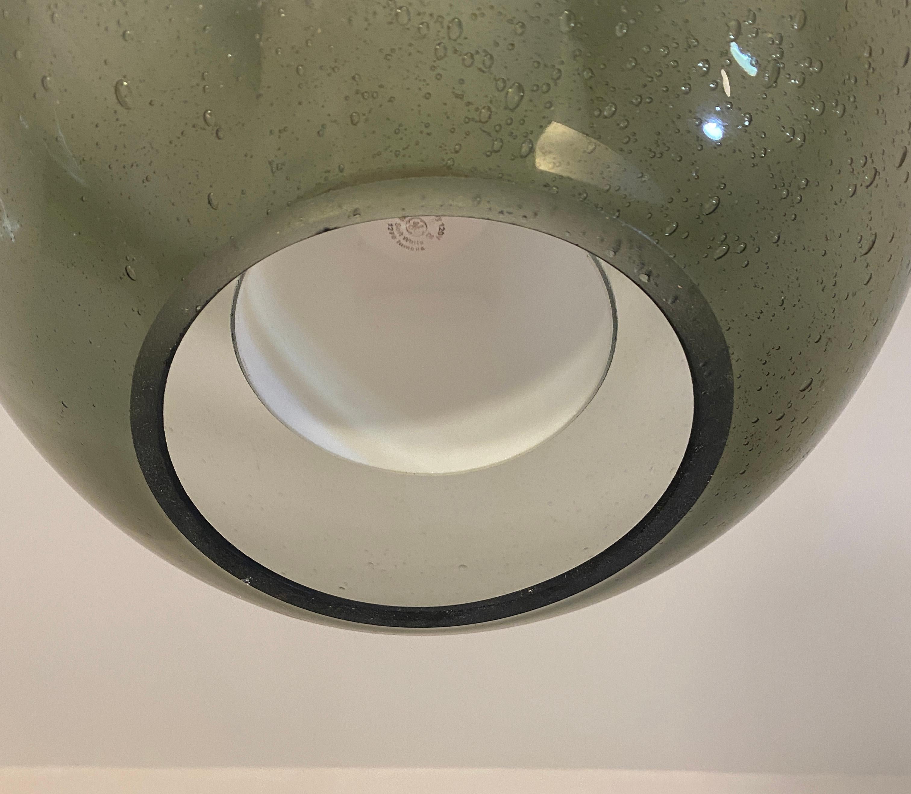 Italian Handblown Globe with Cased Glass Interior For Sale 3