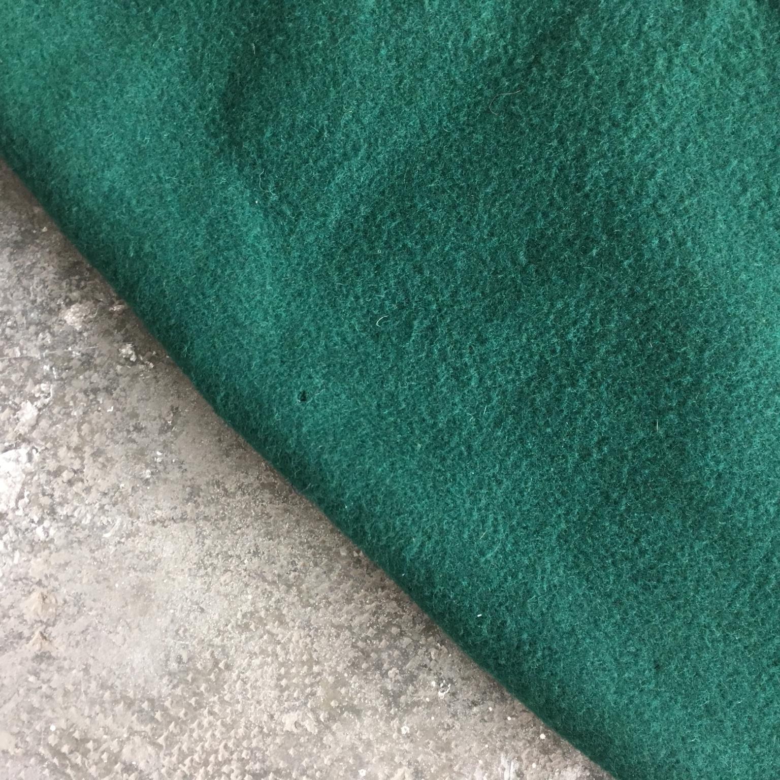 Italian Handcrafted Green Blanket Horse Throw Wool Leather Selleria Pariani 1980 For Sale 12