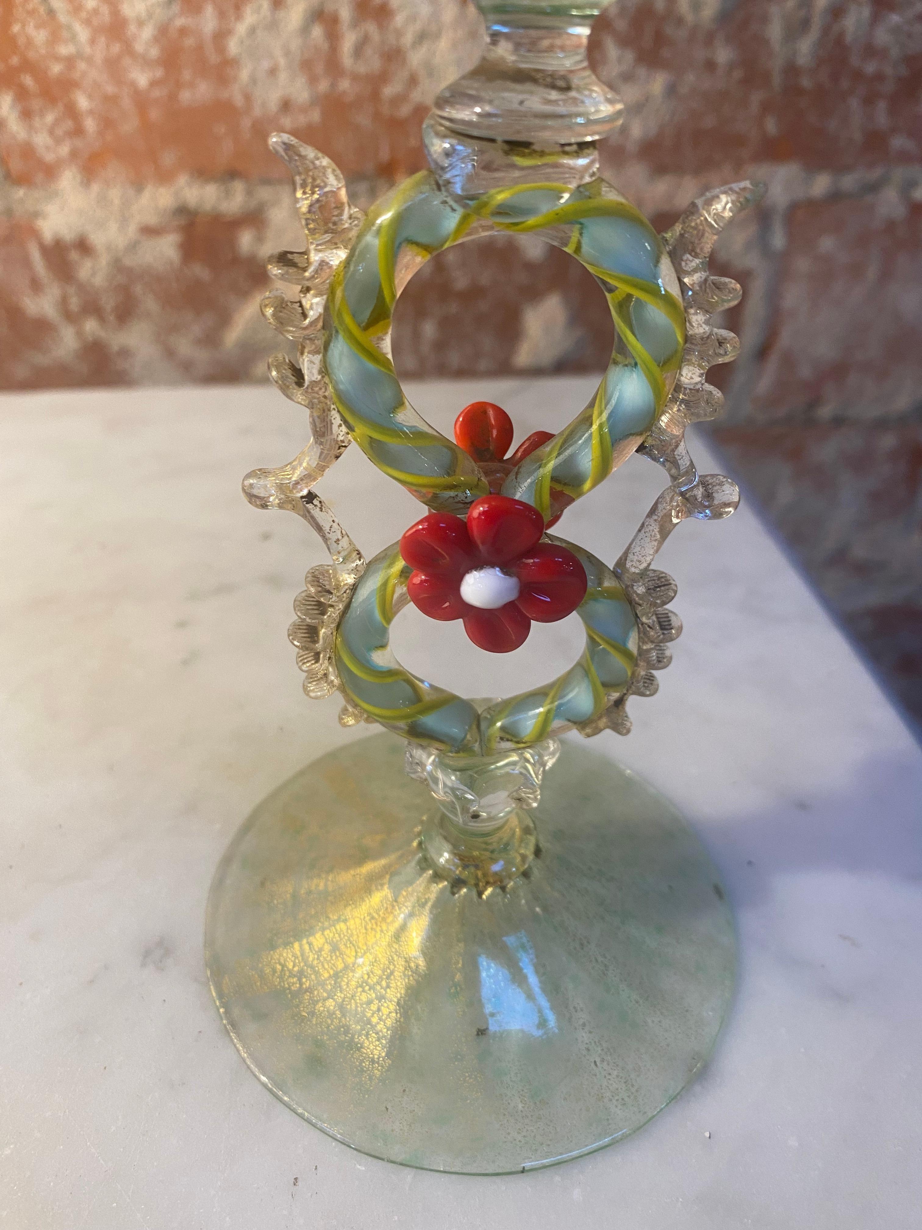 Mid-Century Modern Italian Handcrafted Murano Glass 1970s For Sale
