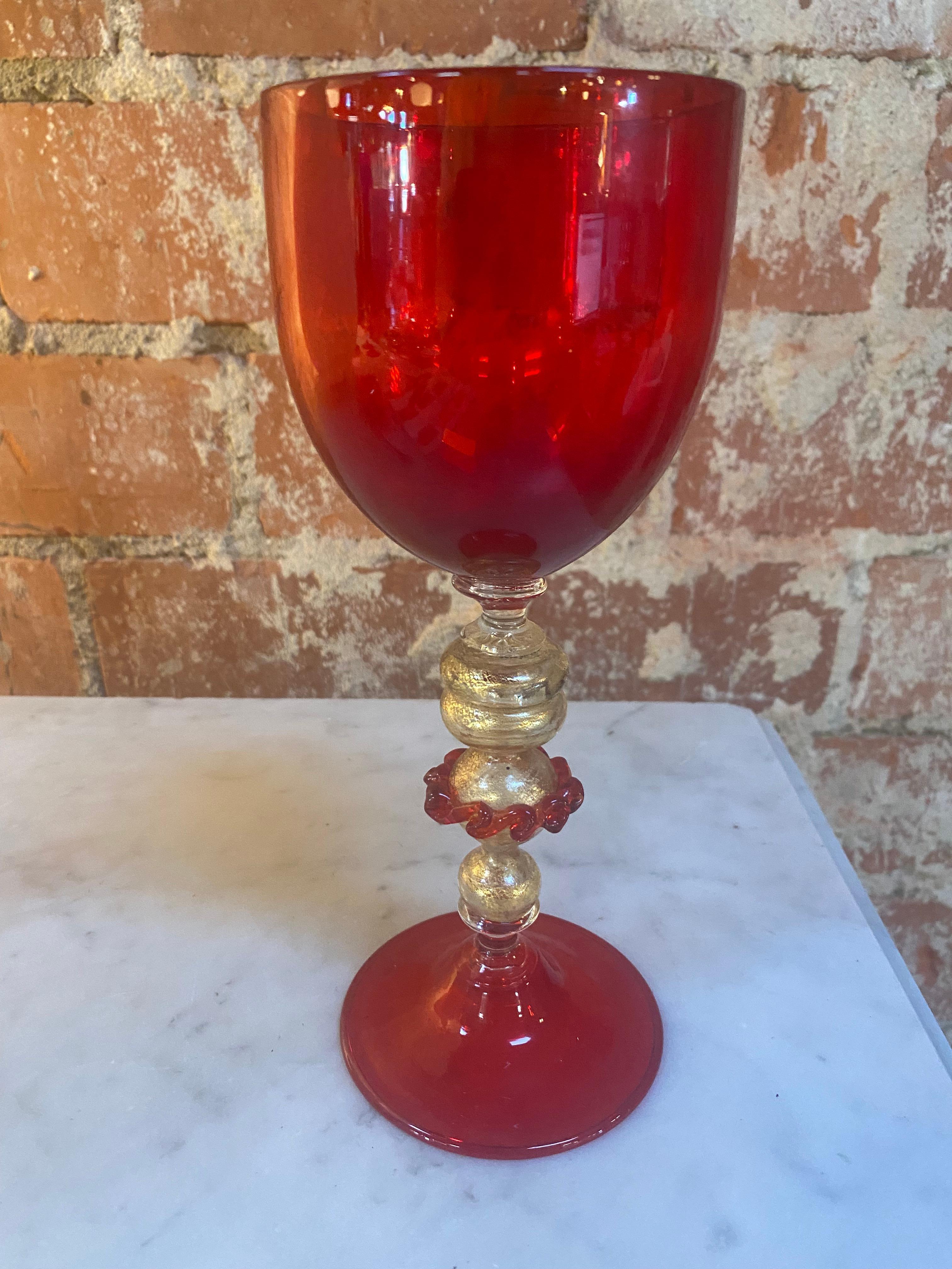 Italian Handcrafted Chalice made in Italy 1970s.