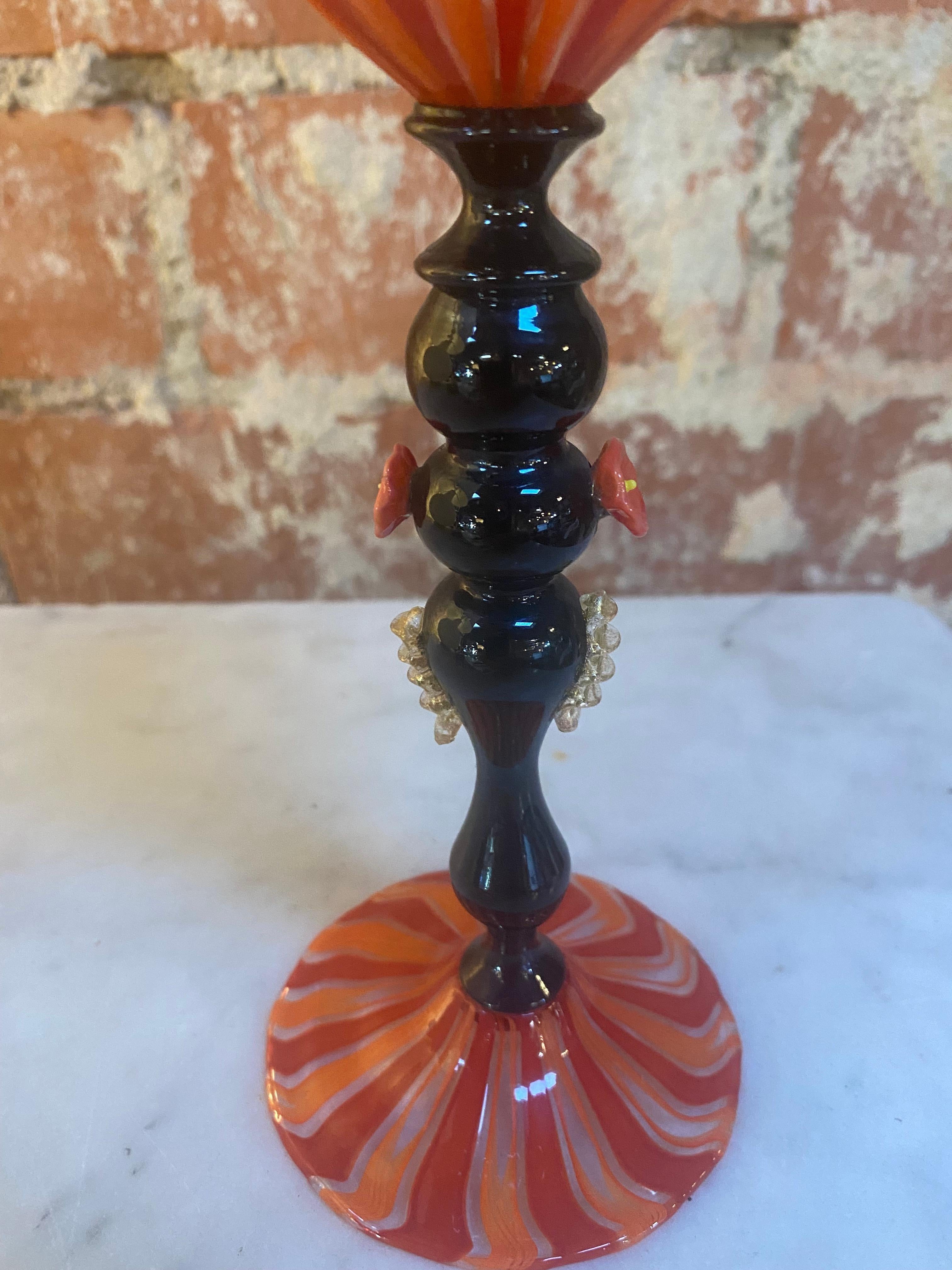 Late 20th Century Italian Handcrafted Murano Red Glass, 1970s For Sale