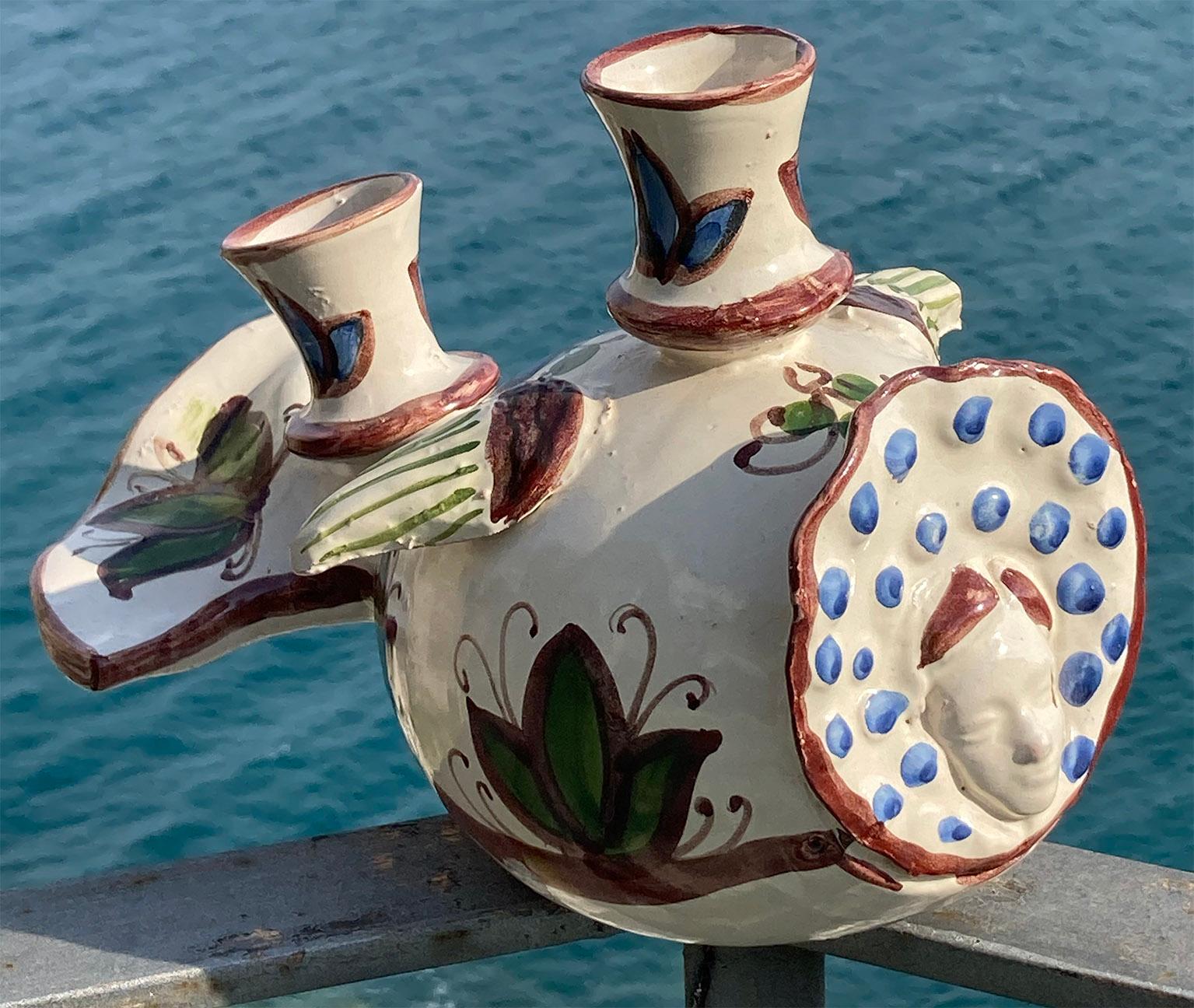 Italian Handmade Ceramic by Sicilian Ceramist Antonino Piscitello, Palermo 21st In Excellent Condition For Sale In Milano, IT