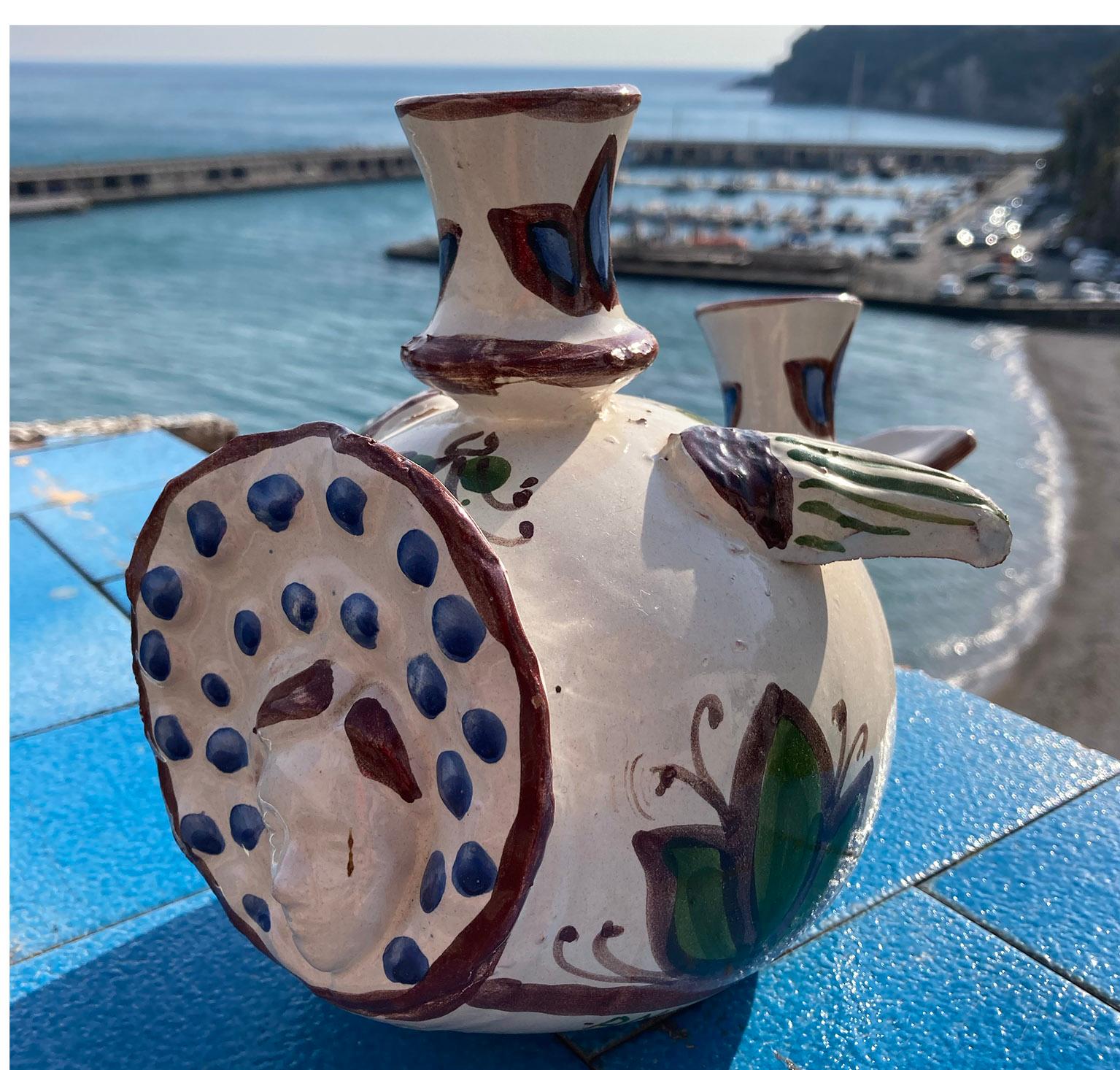 Contemporary Italian Handmade Ceramic by Sicilian Ceramist Antonino Piscitello, Palermo 21st For Sale