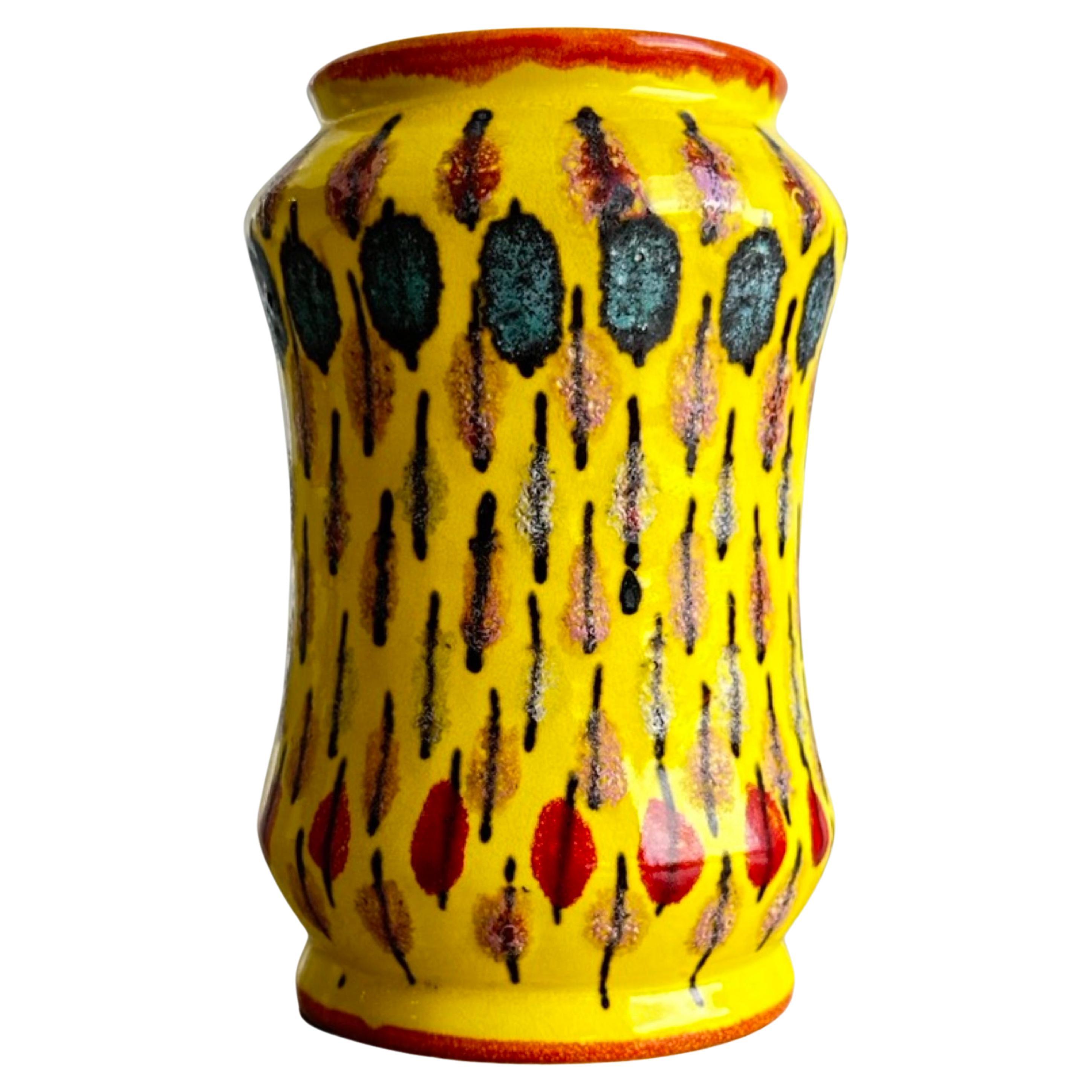Italian Handmade Ceramic Vase by Flavia Montelupo   For Sale