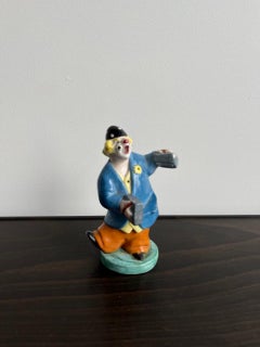 Italian Handmade Clown Ceramic by Titorini Siade 1970s