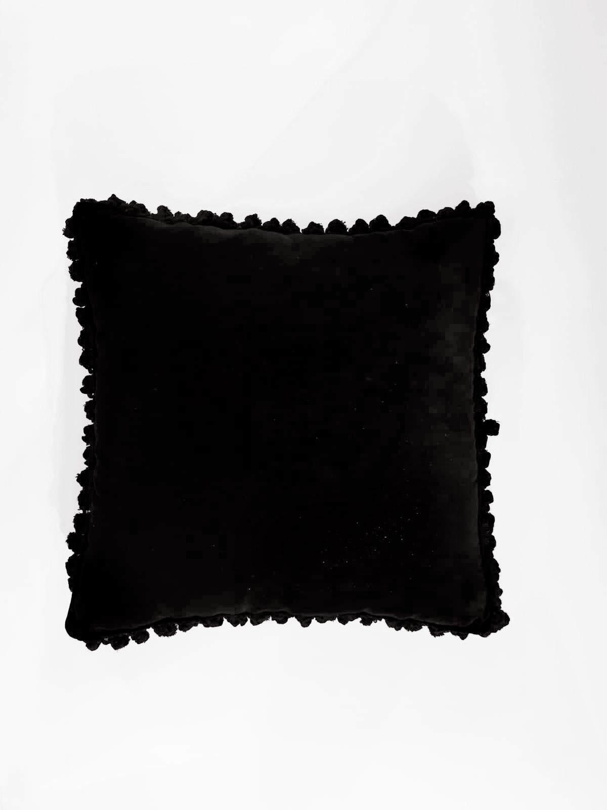 Italian Handmade Contemporary Style Black and Wild Collection Pillow 4 of 4 In New Condition In Scandicci, Florence